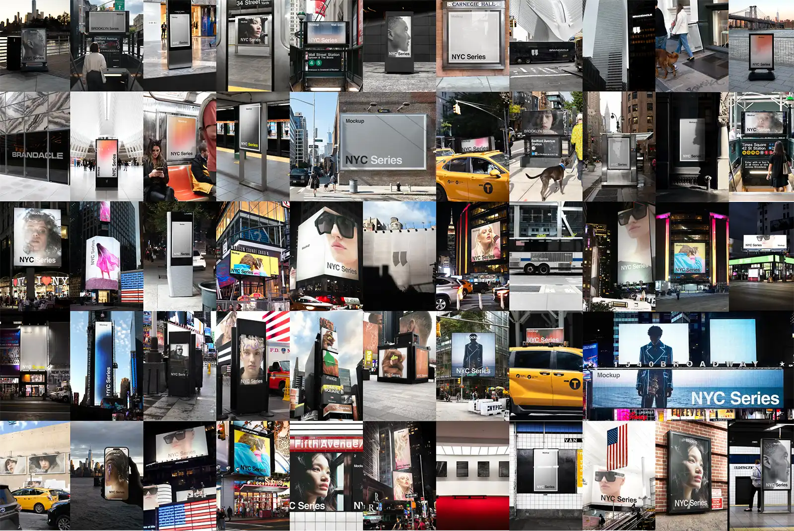 NEW YORK COLLECTION MOCKUPS BUNDLE - Brandacle - Billboards, posters, banners