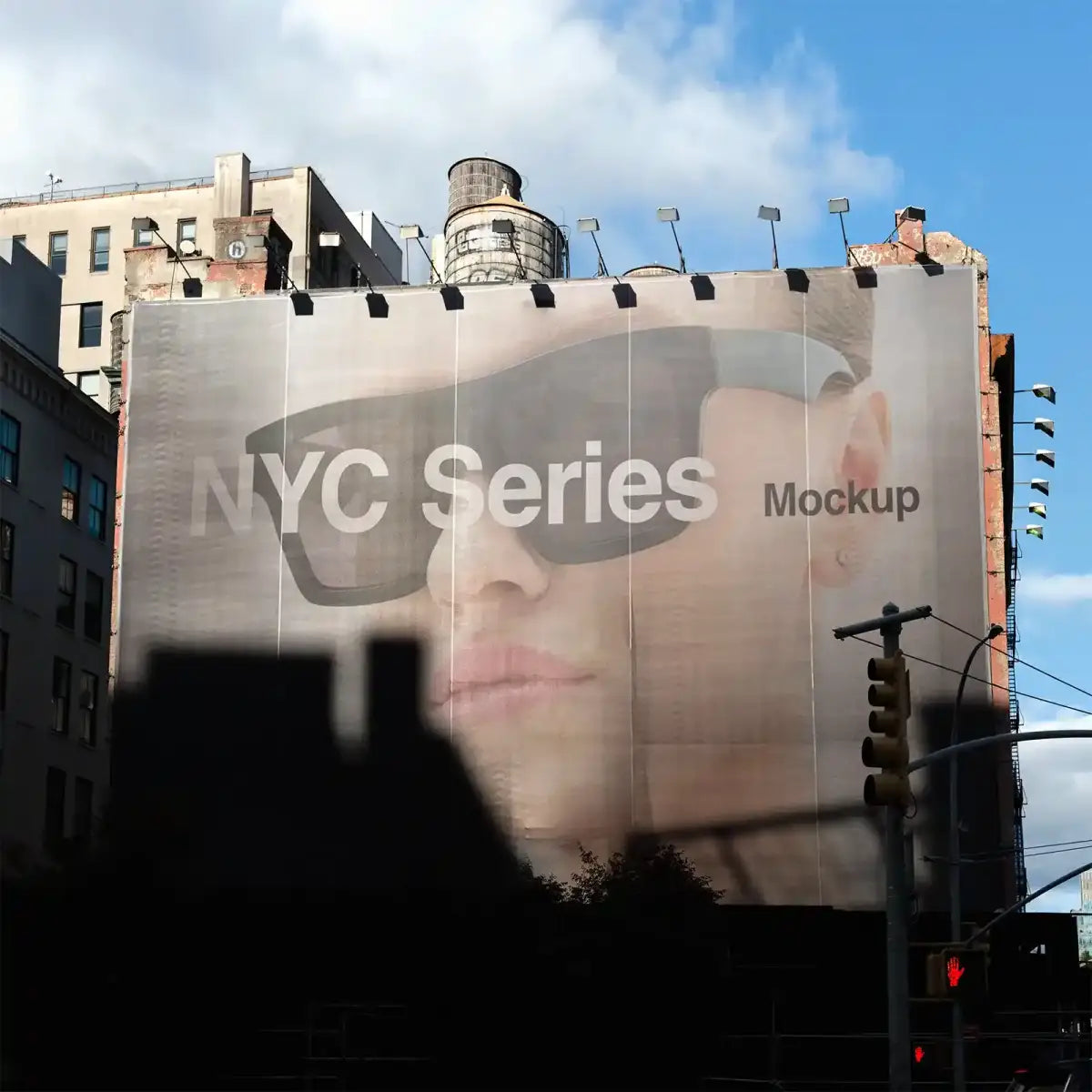 Banner mockup in New York, United States