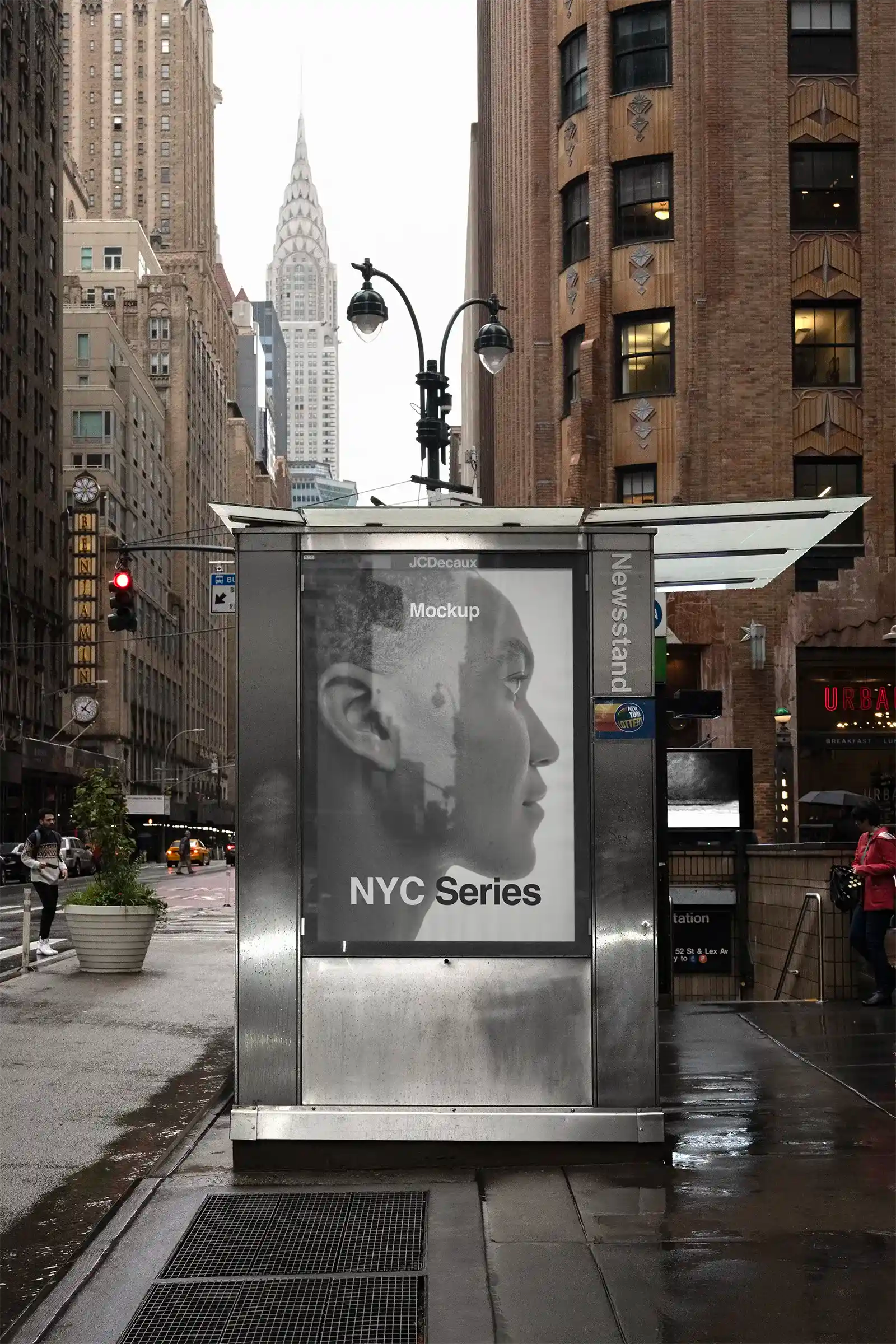 Billboard mockup in New York, United States