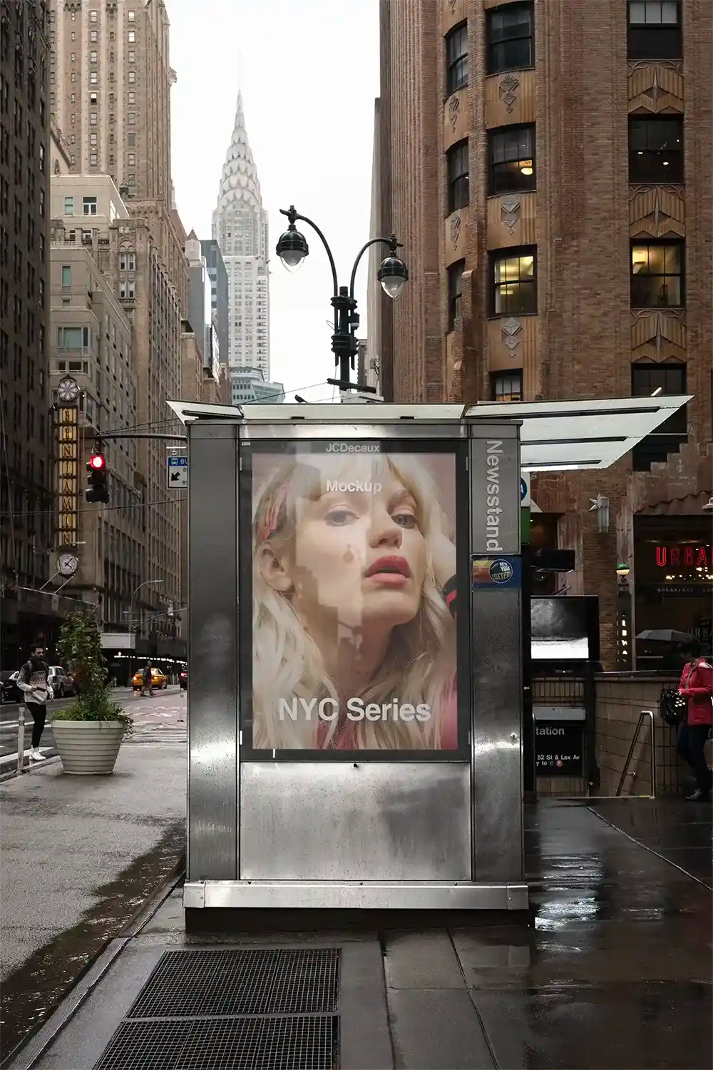 Billboard mockup in New York, United States