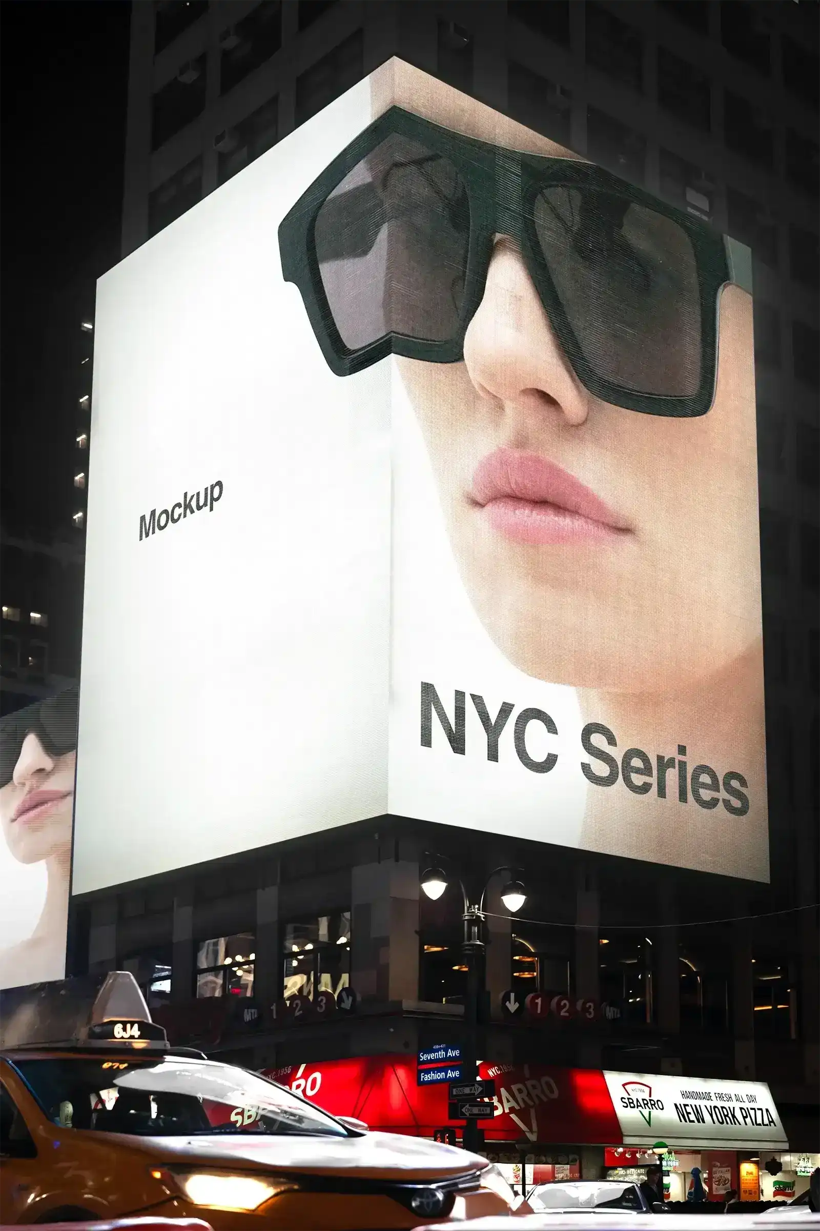 Times Square Billboard mockup in New York, United States