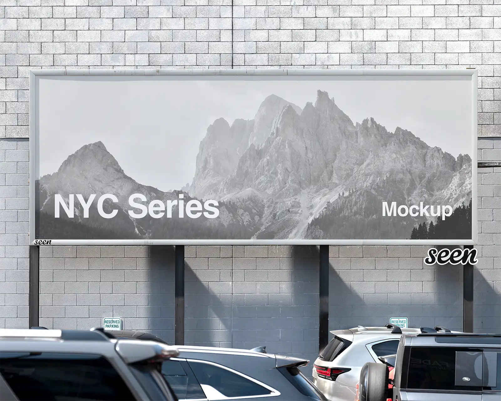 Billboard mockup on Times Square in New York