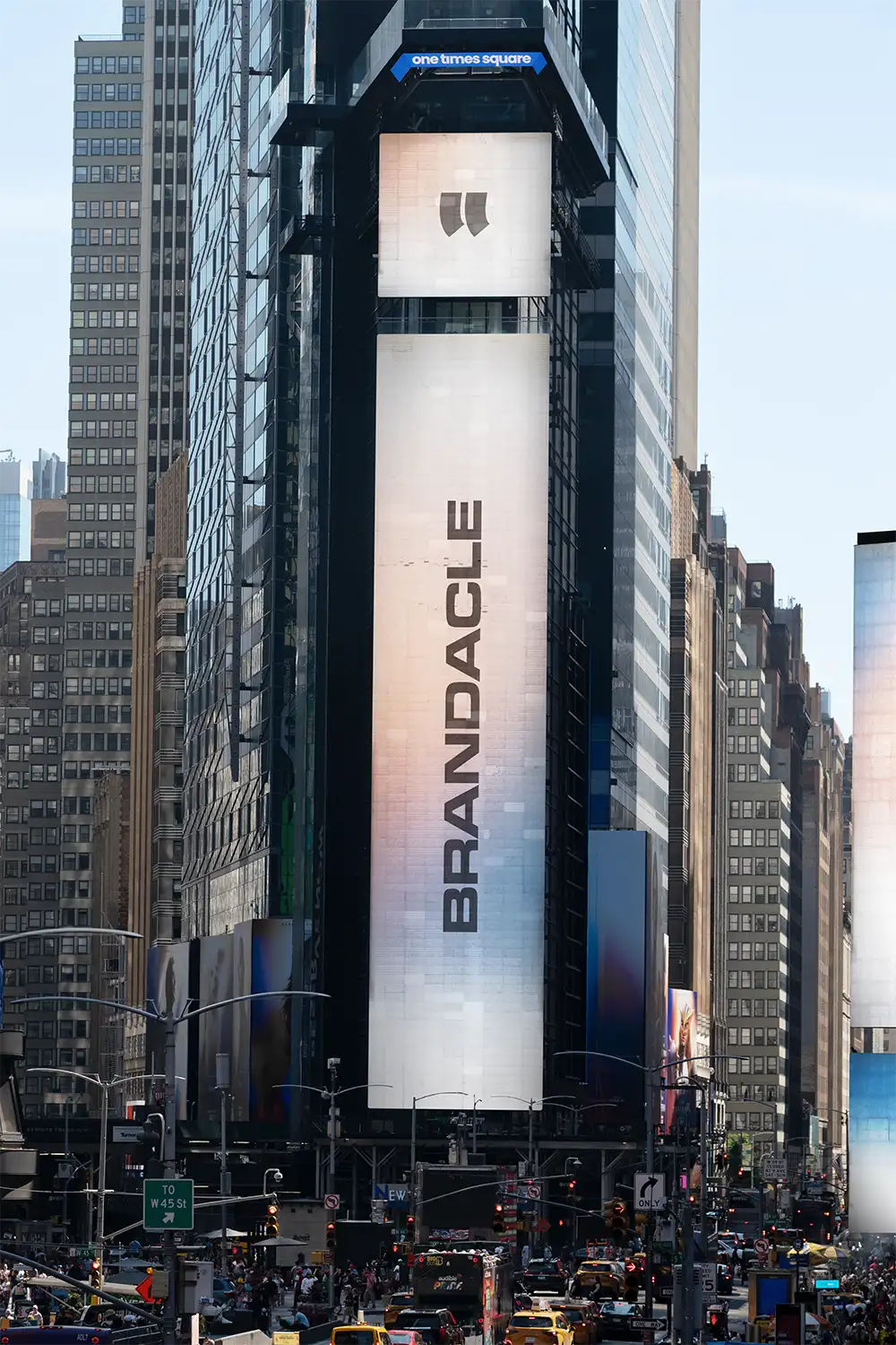 Billboard mockup on Times Square, New York