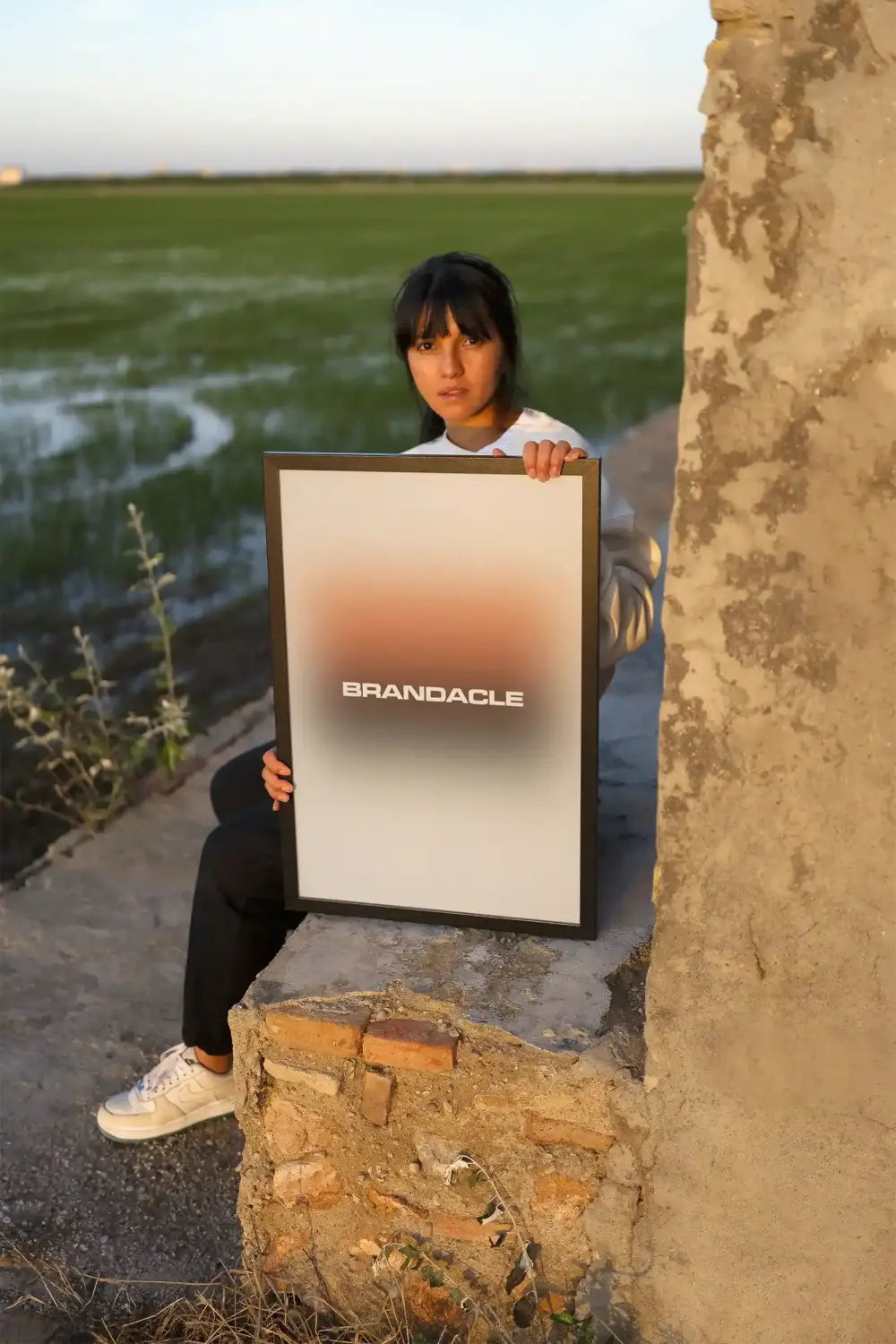 Albufera Sunset, Valencia Frame Mockup PSD, Spain — Brandacle