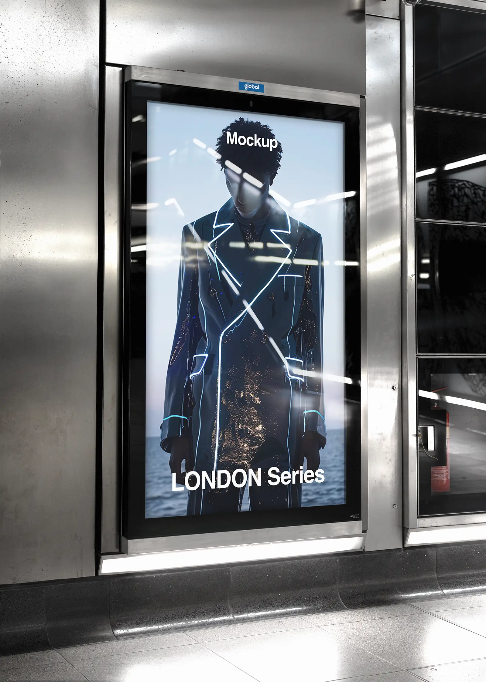 Billboard mockup in the London Underground - Brandacle