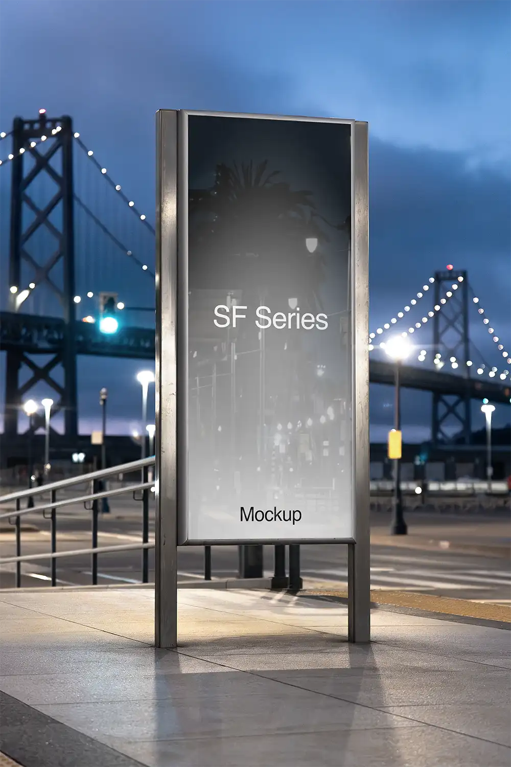 Poster mockup in San Francisco