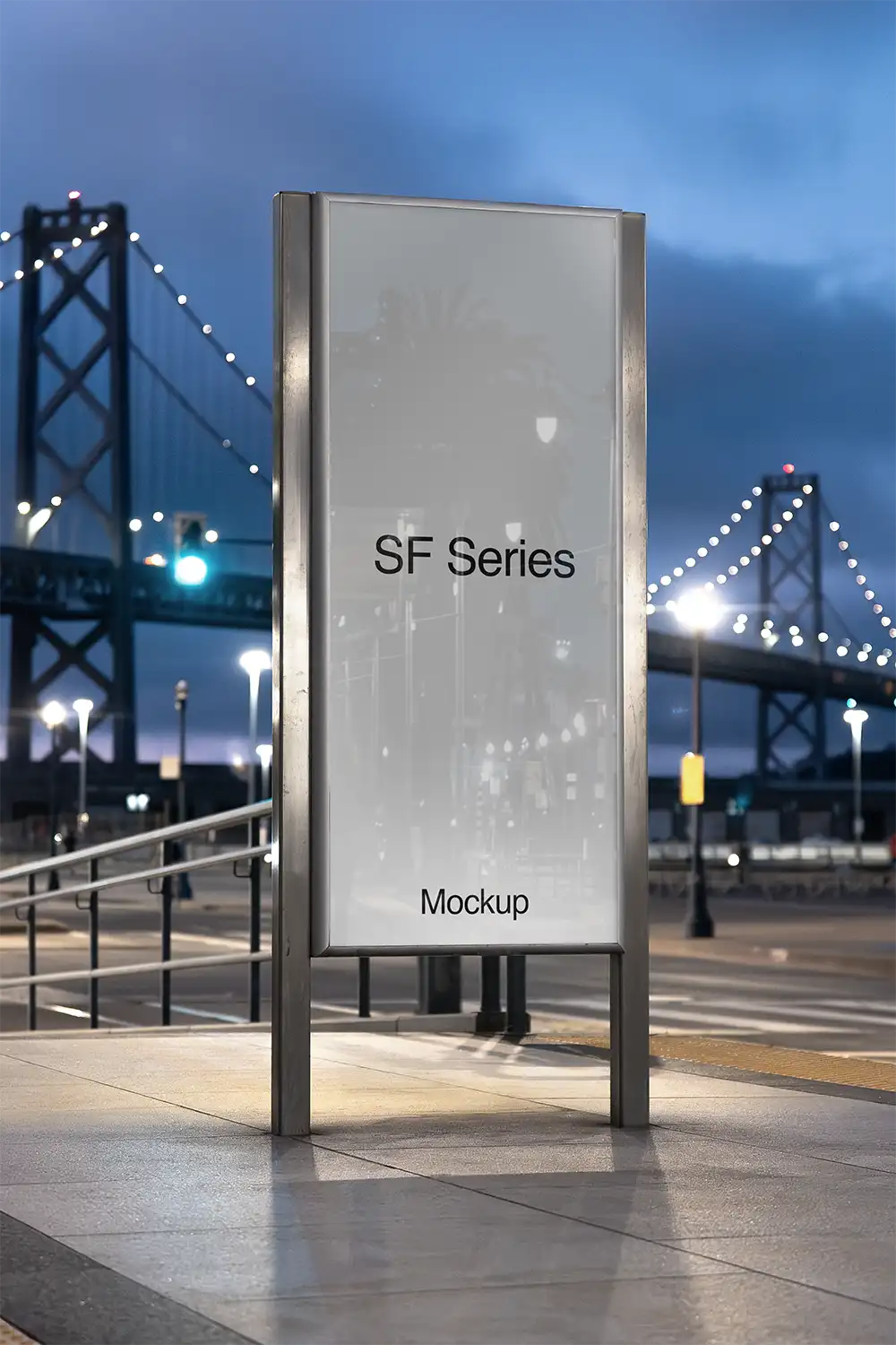 Poster mockup in San Francisco