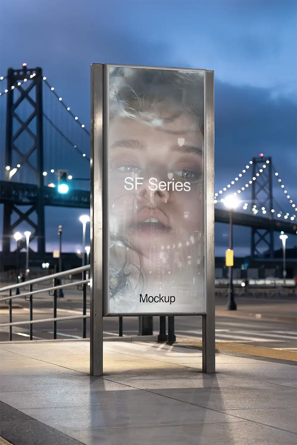 Poster mockup in San Francisco