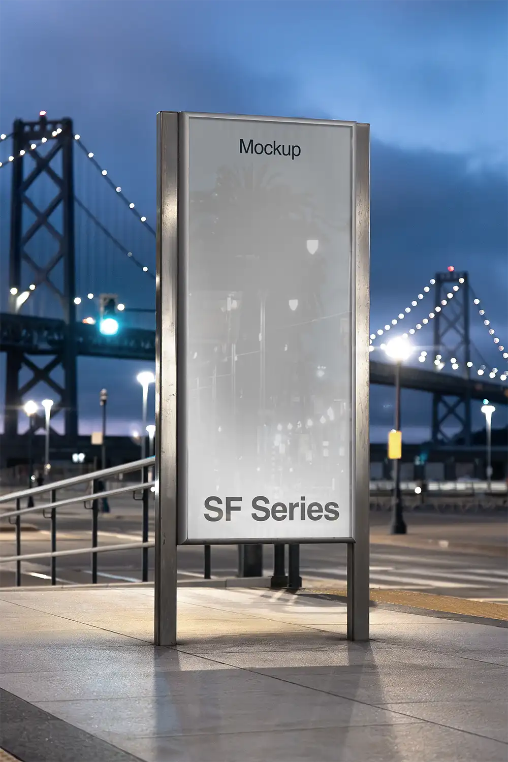 Poster mockup in San Francisco