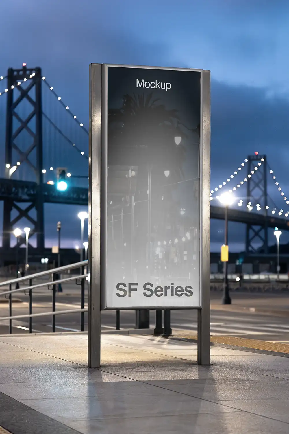 Poster mockup in San Francisco