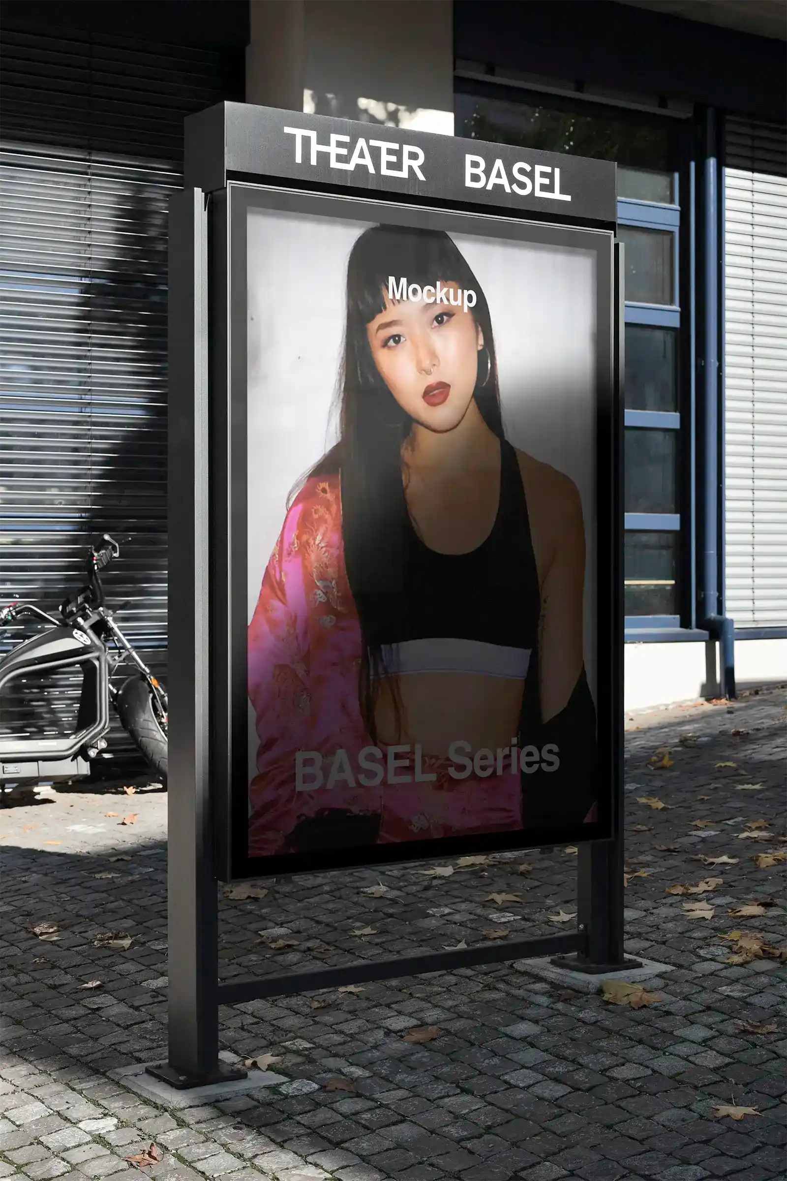 Billboard mockup in Basel, Switzerland. 