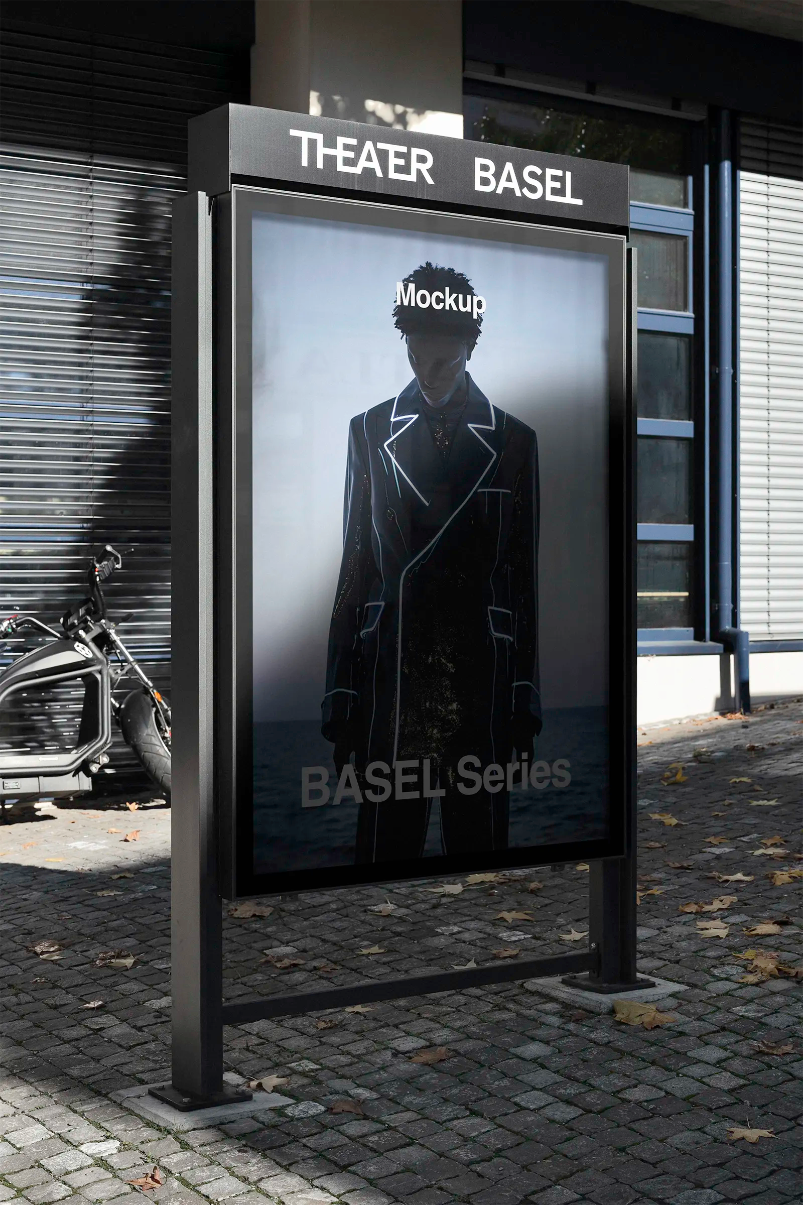 Billboard mockup in Basel, Switzerland. 