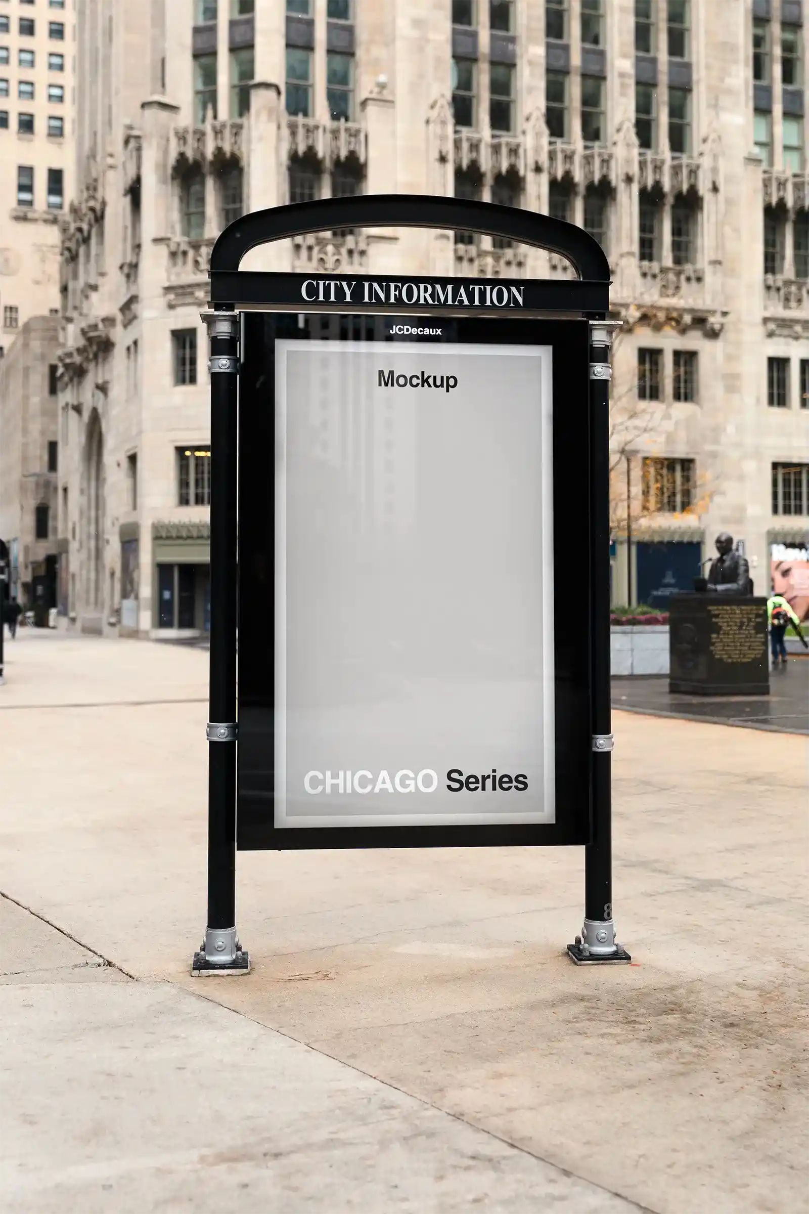 Billboard mockup in Chicago, United States. 