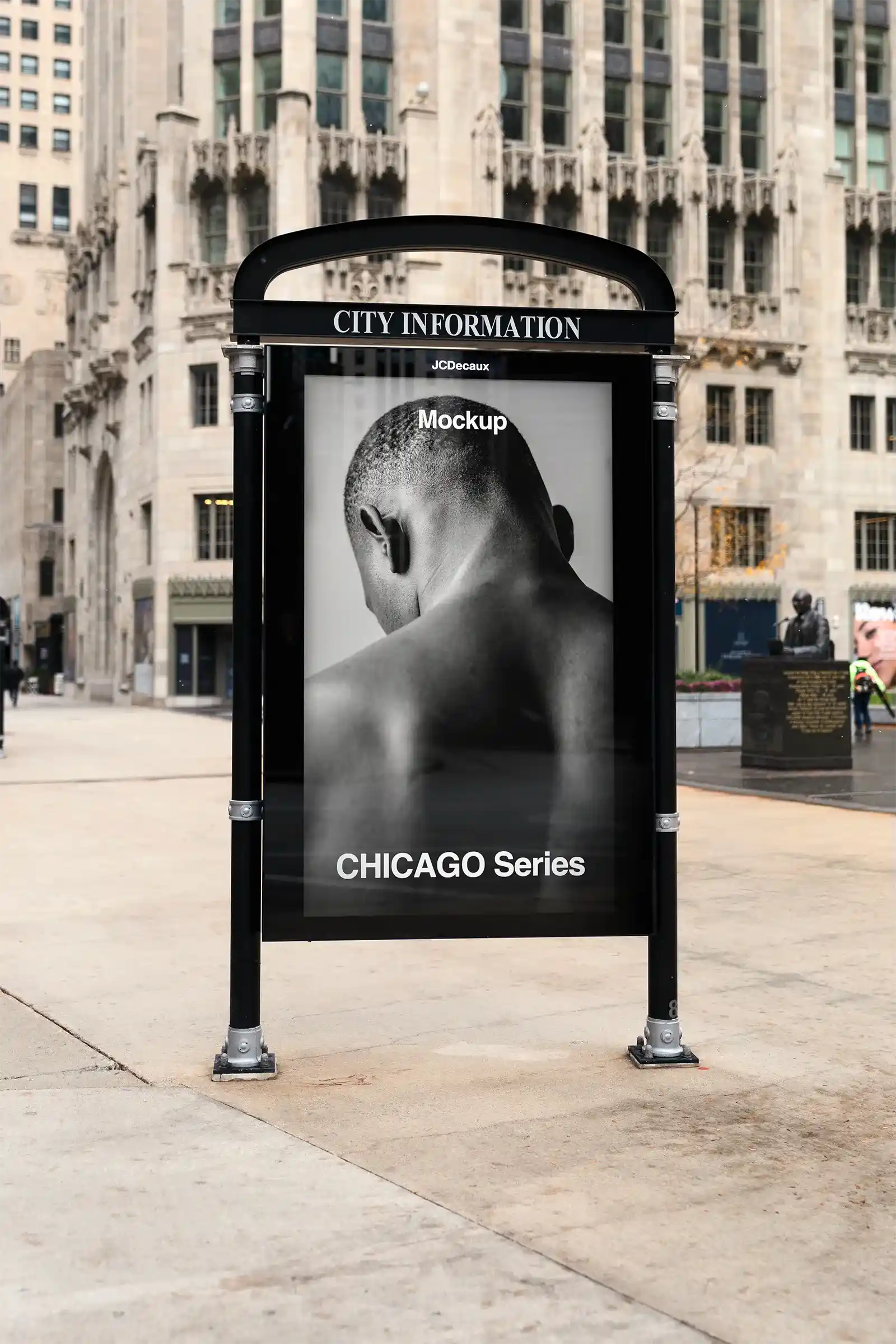 Billboard mockup in Chicago, United States. 