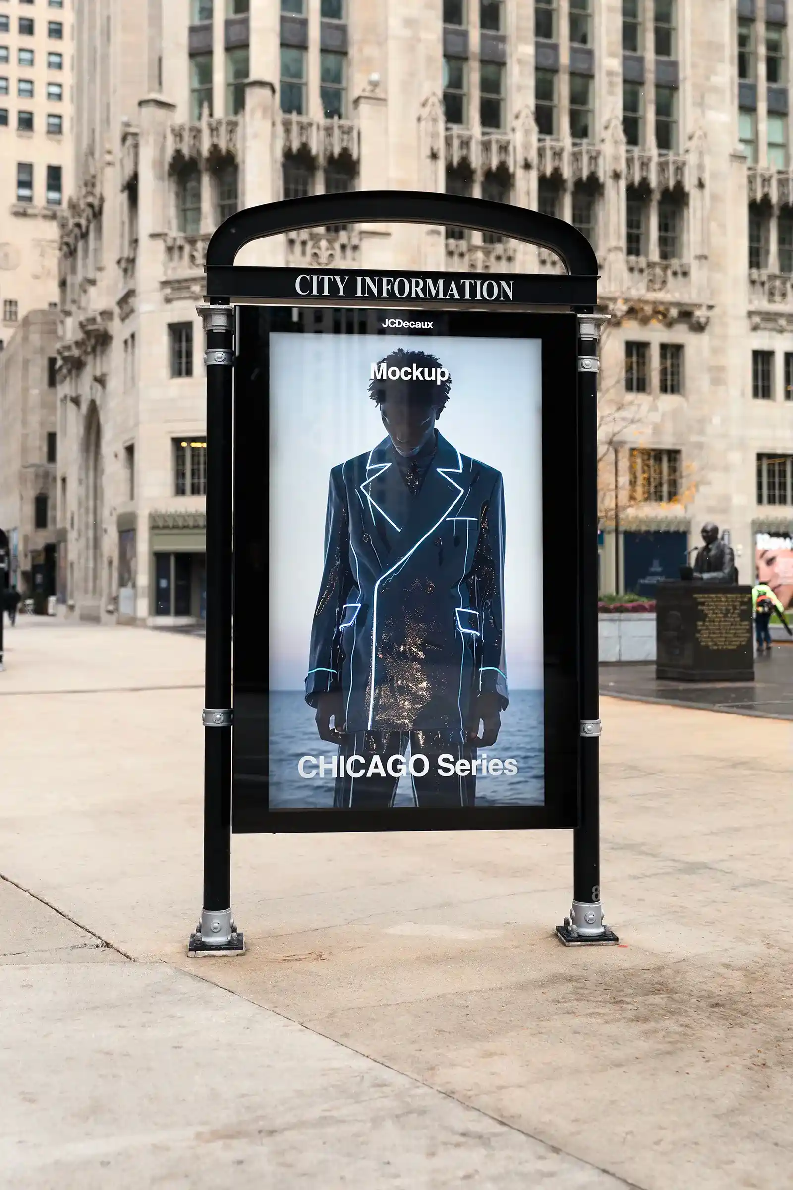 Billboard mockup in Chicago, United States. 