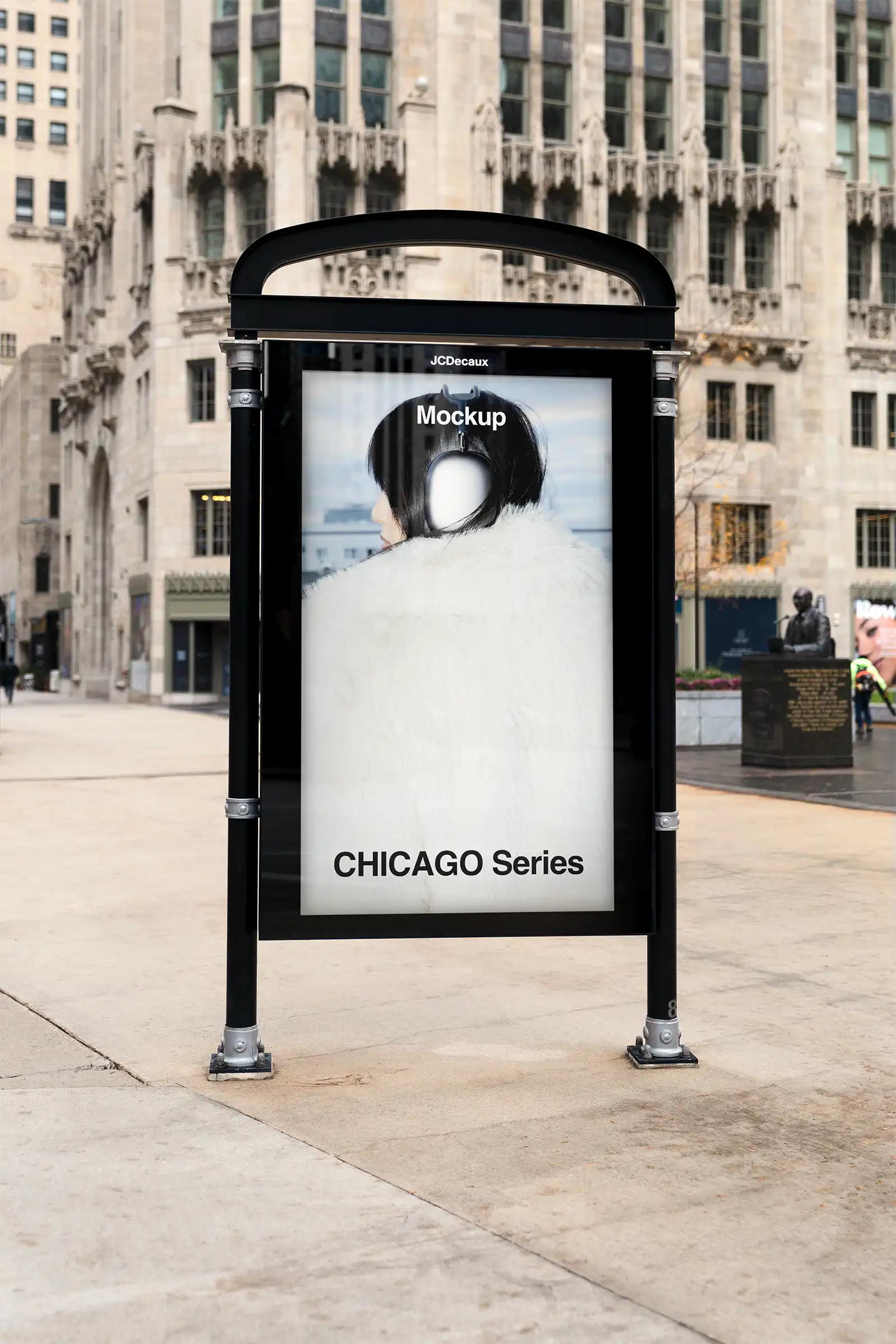 Billboard mockup in Chicago, United States. 