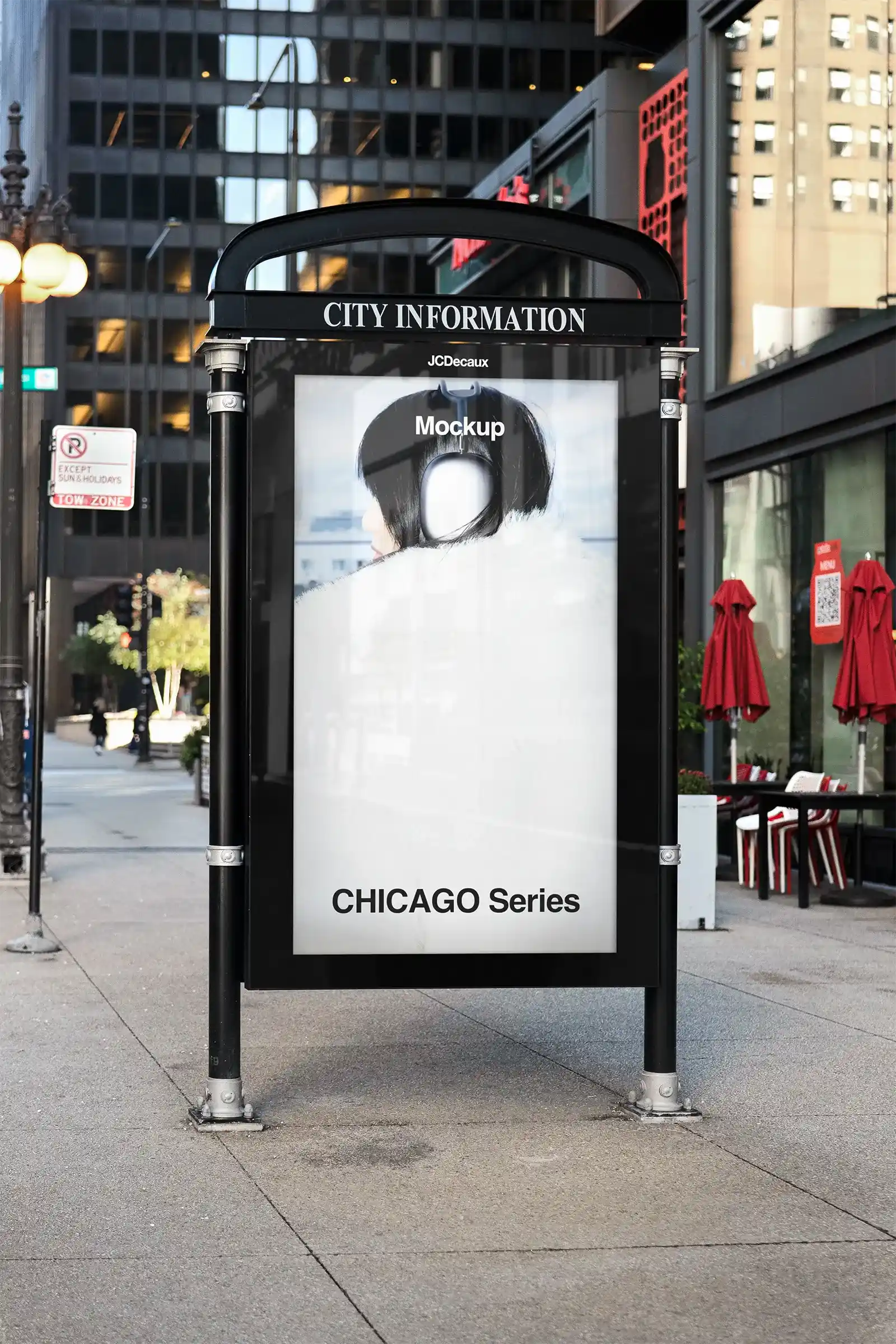 Billboard mockup in Chicago, United States.