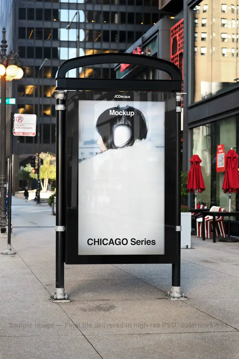 Billboard mockup in Chicago, United States.