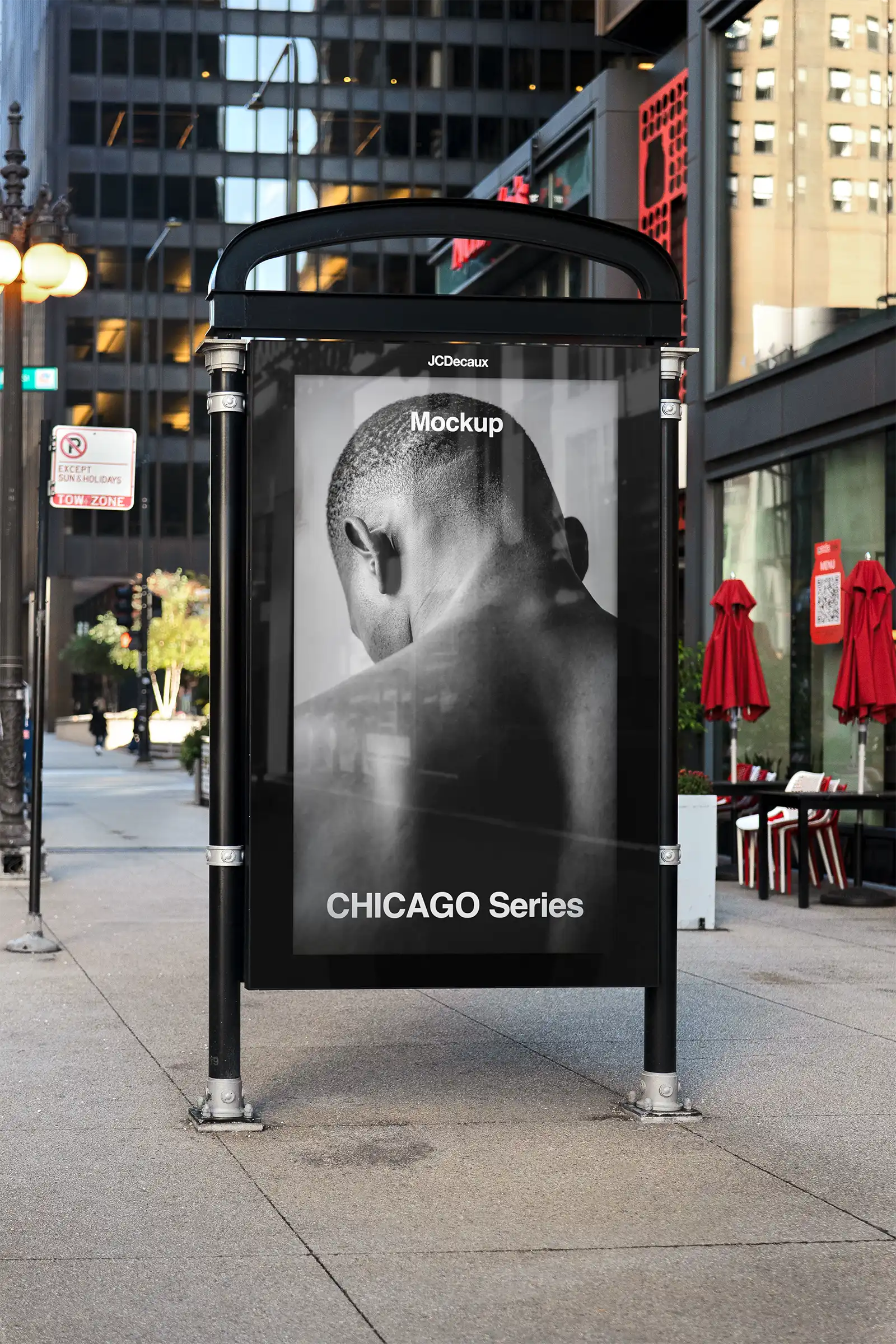 Billboard mockup in Chicago, United States.