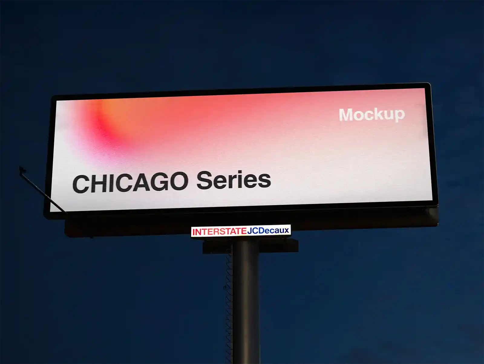 Billboard mockup by the highway in Chicago, United States 