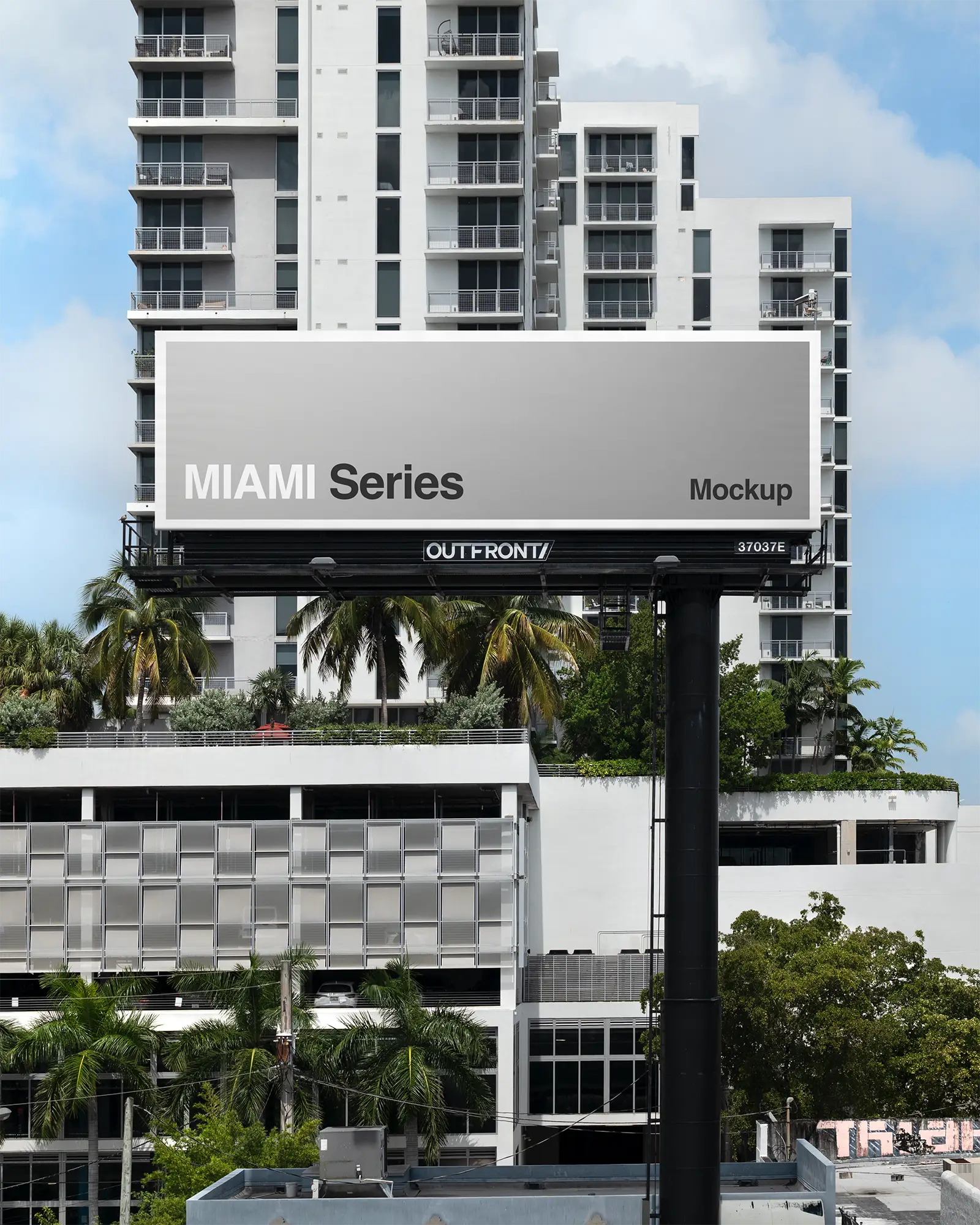 Billboard mockup in Miami, Florida