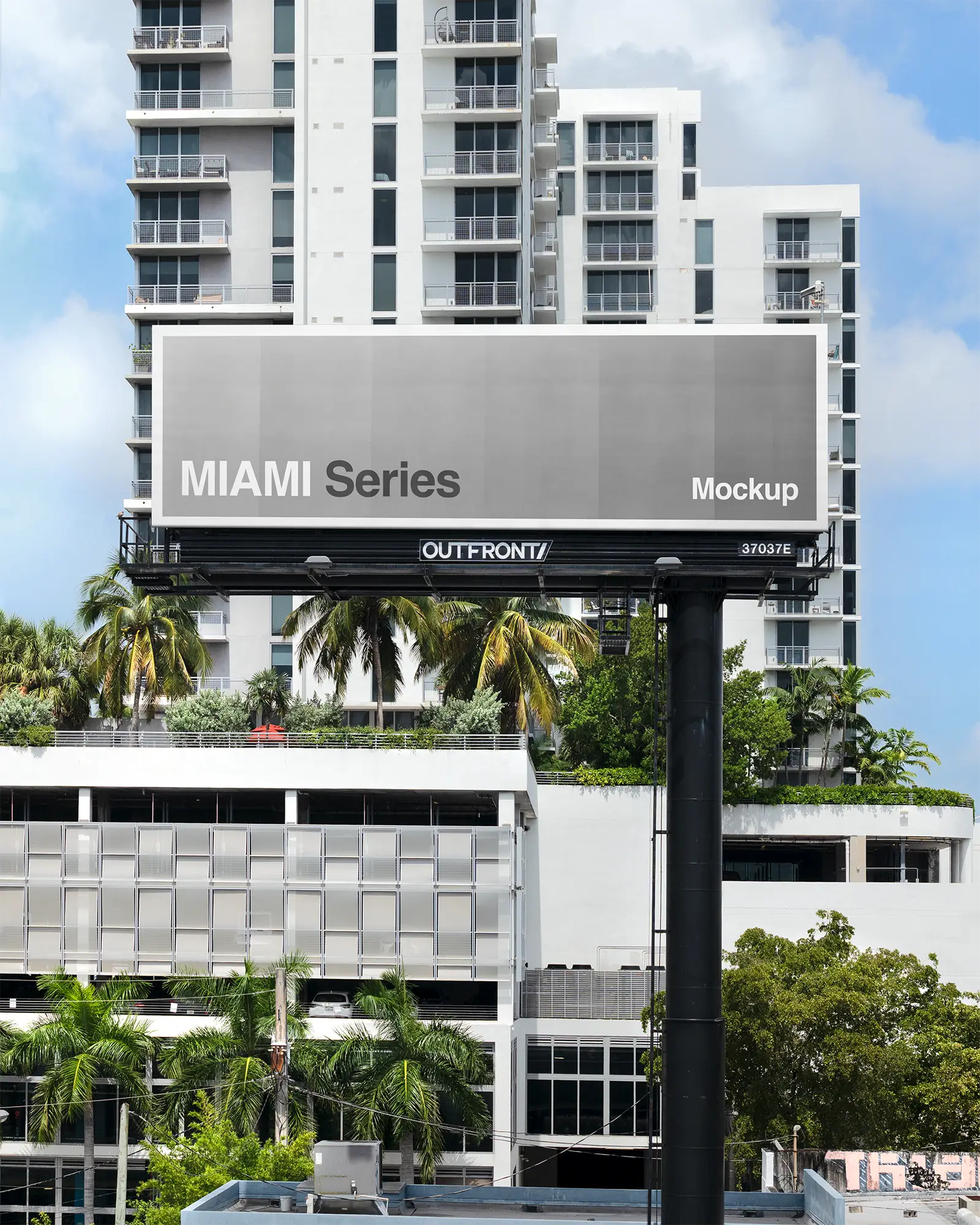 Billboard mockup in Miami, Florida