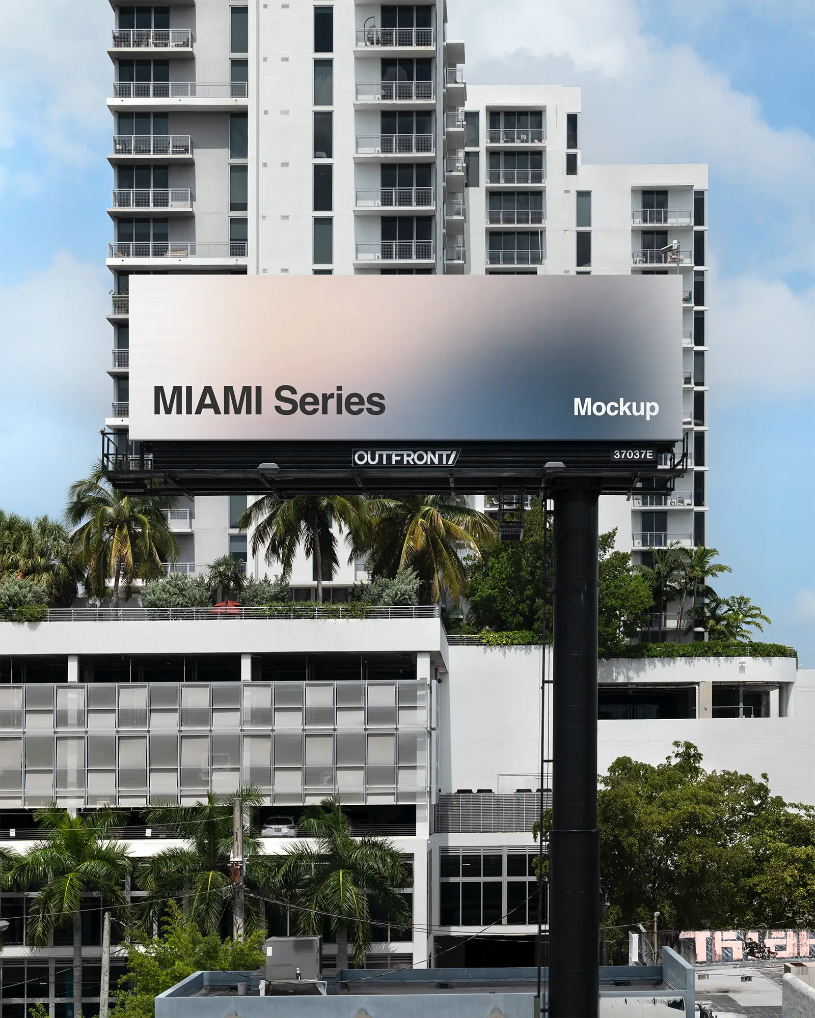 Billboard mockup in Miami, Florida