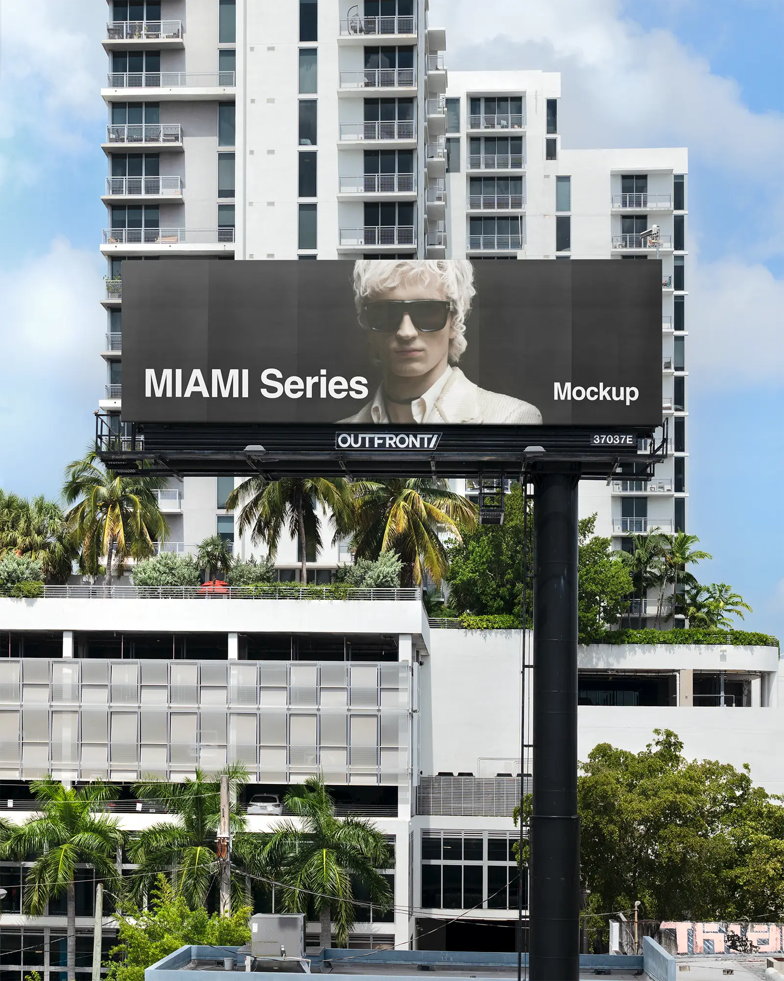 Billboard mockup in Miami, Florida
