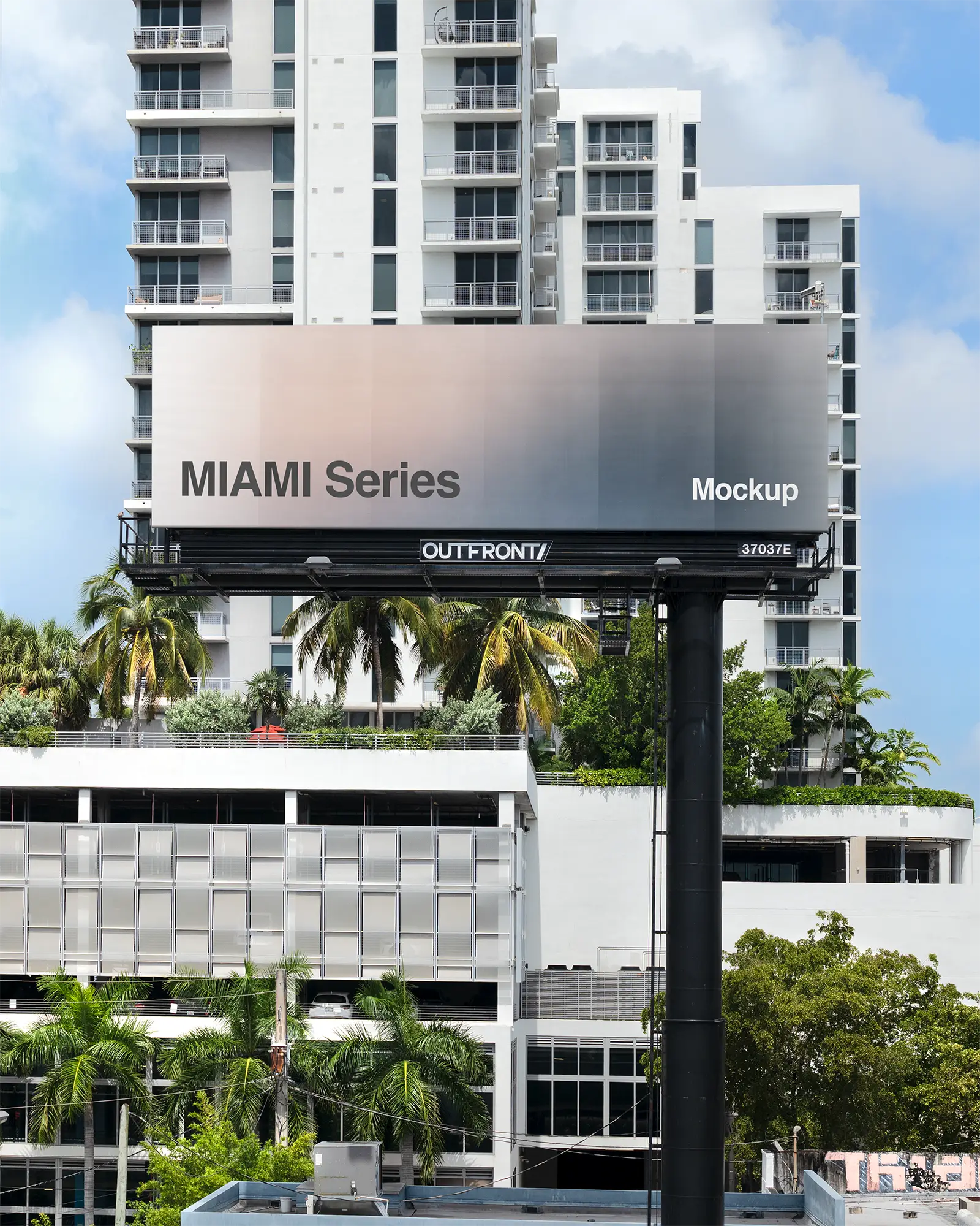 Billboard mockup in Miami, Florida