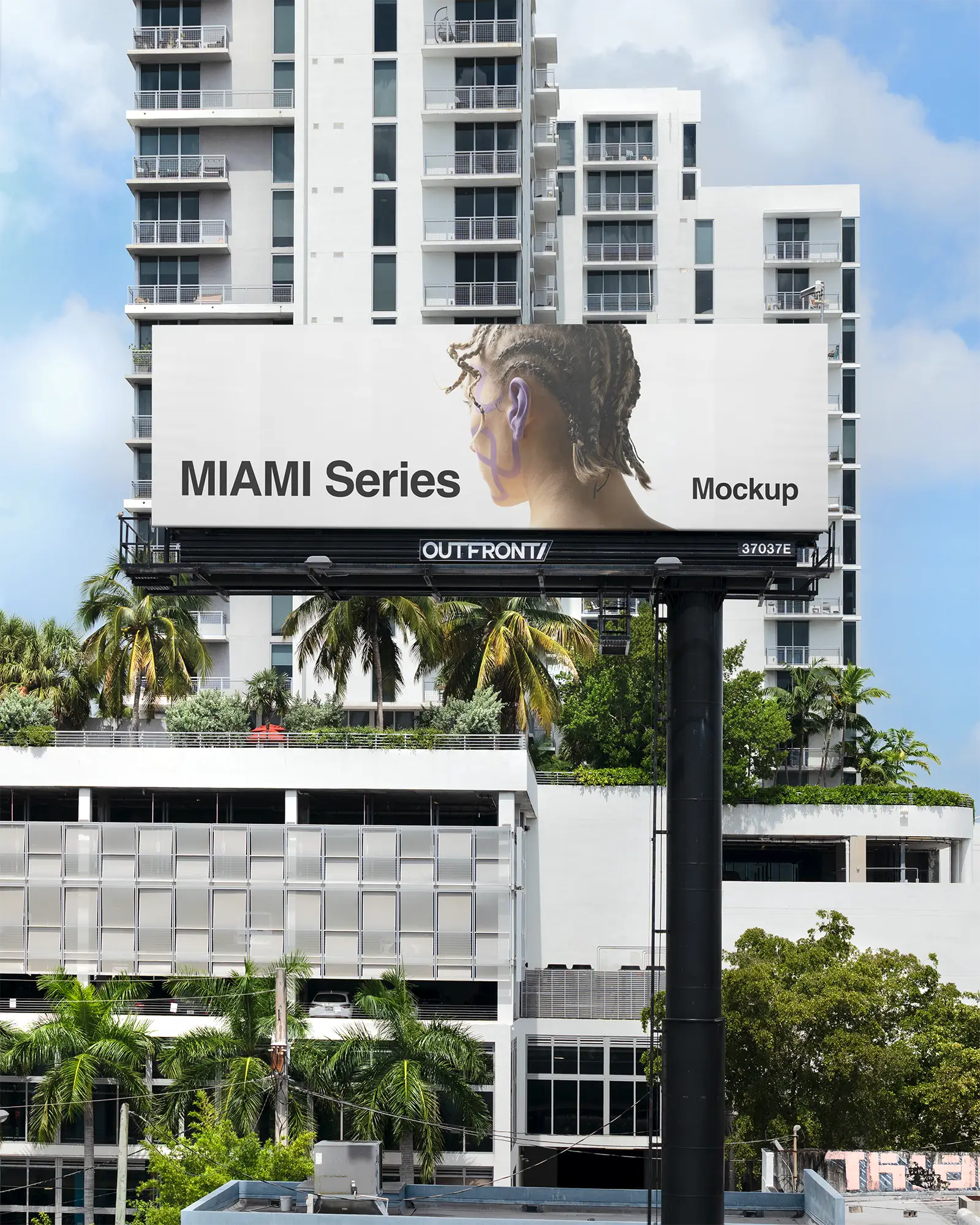 Billboard mockup in Miami, Florida