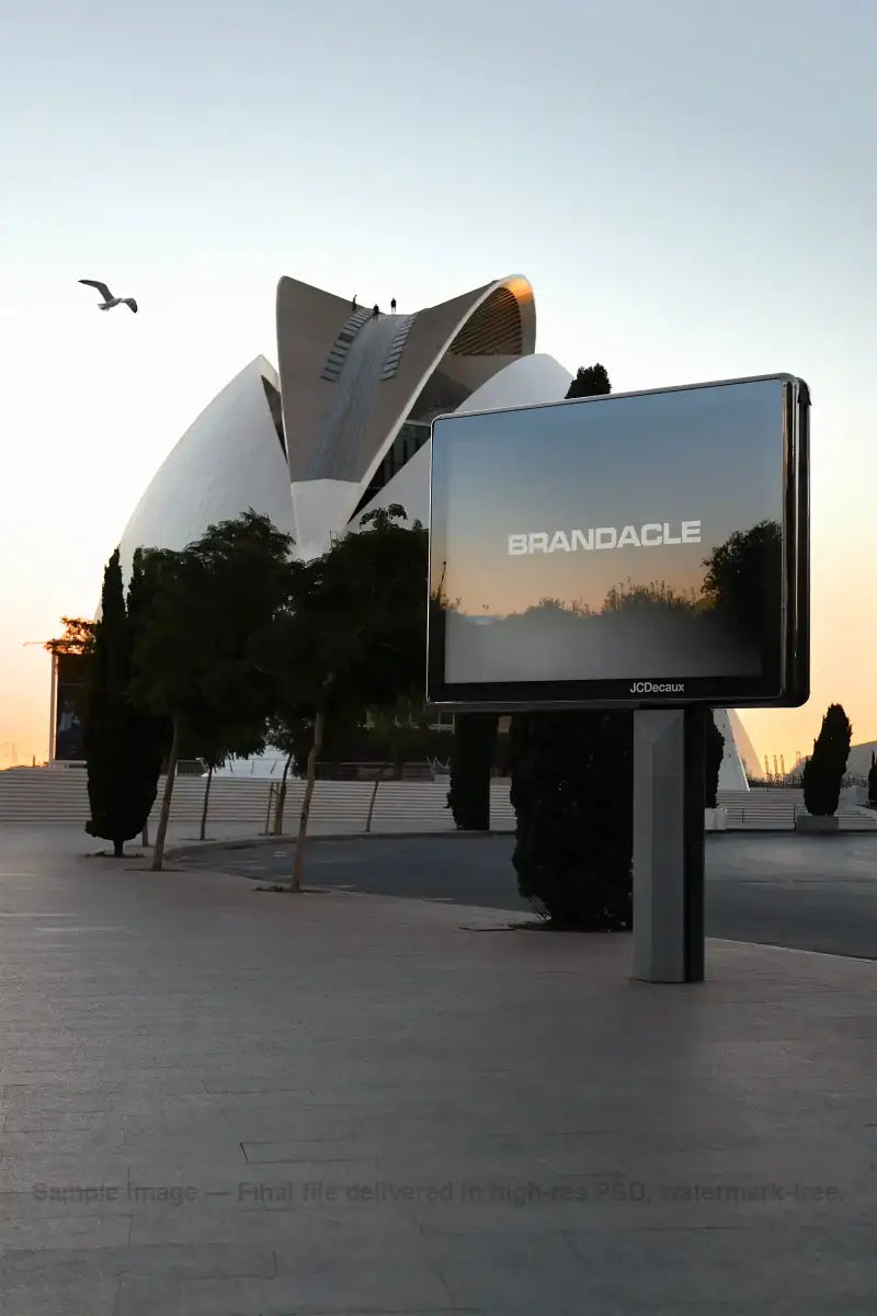Opera House, Valencia Billboard Mockup, Spain | SP23VLC208