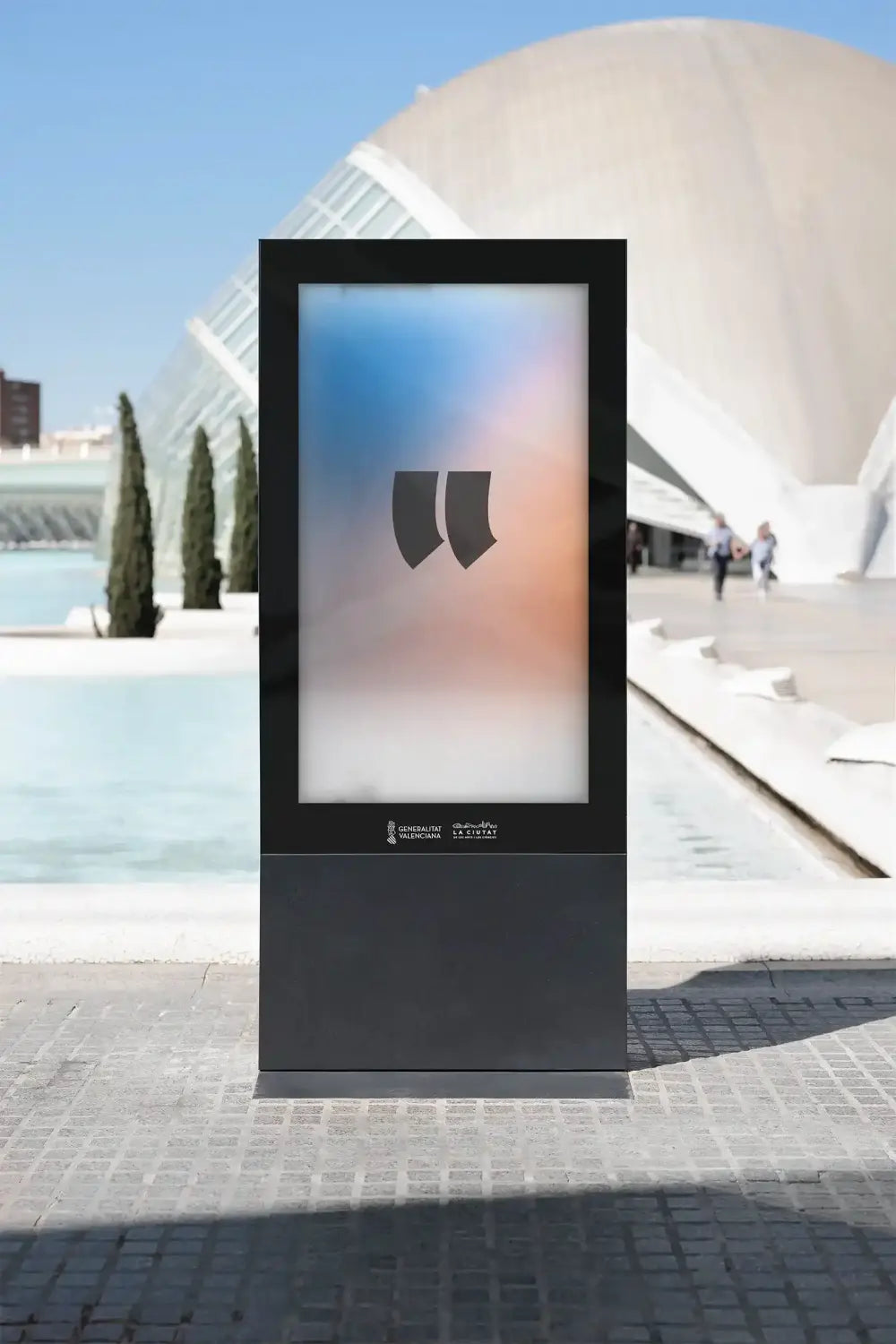 Billboard mockup in Valencia, Spain. 