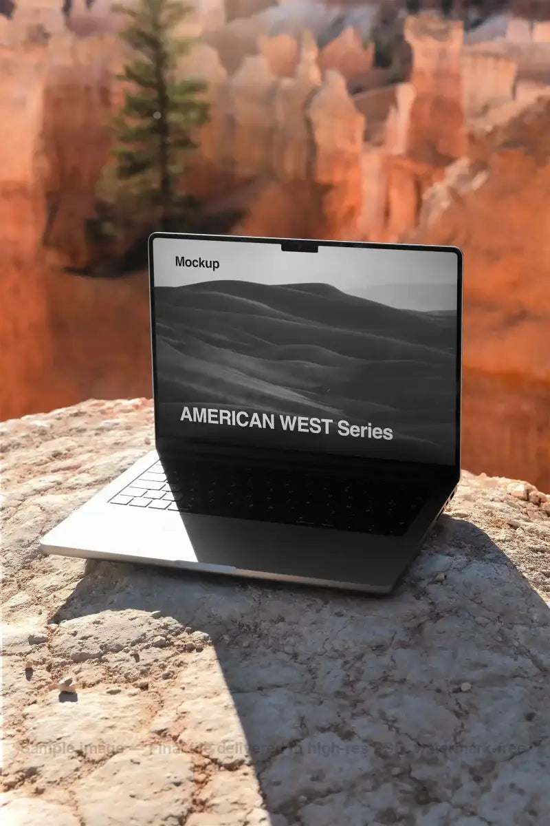 Bryce Canyon, MacBook Laptop Mockup, American West, USA | US23WEST0811 - Brandacle