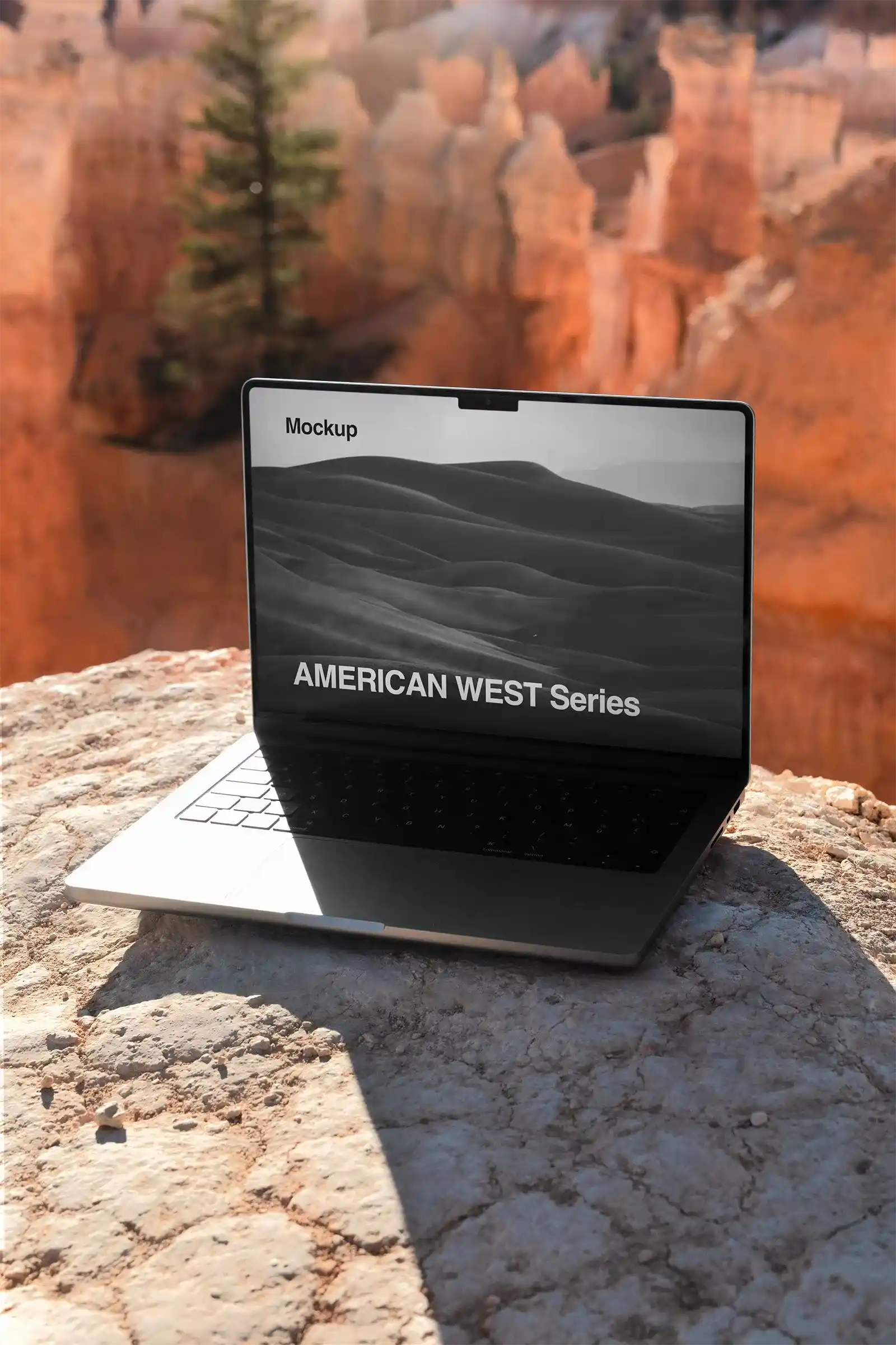 Bryce Canyon, MacBook Laptop Mockup, American West, USA | US23WEST0811 - Brandacle