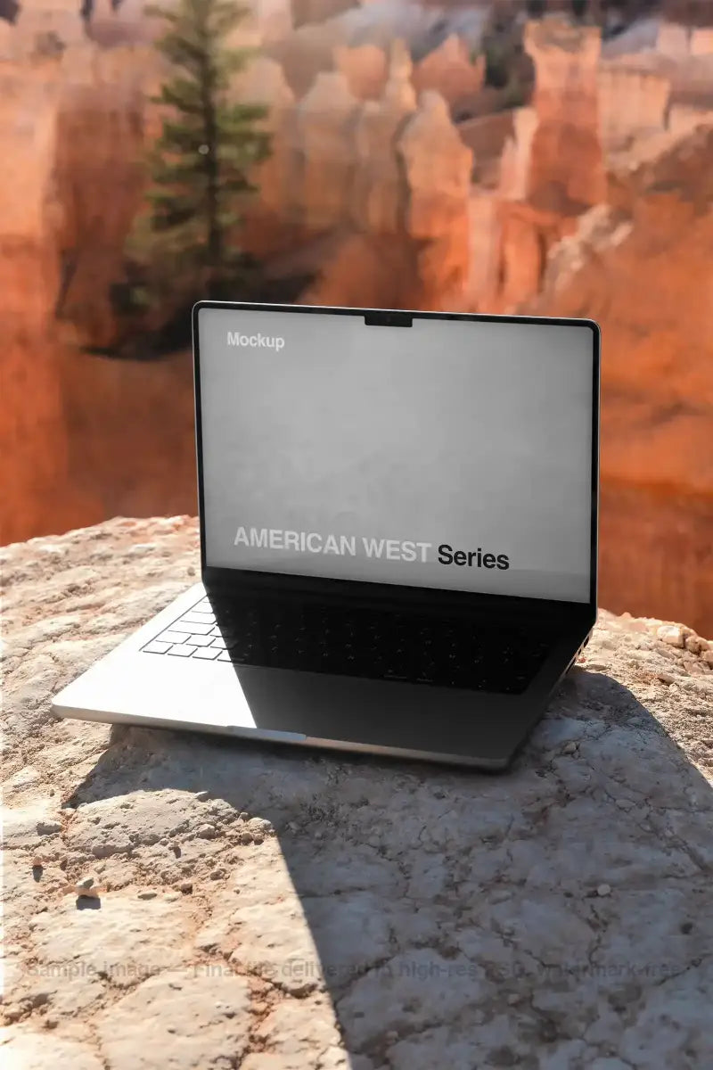 Bryce Canyon, MacBook Laptop Mockup, American West, USA | US23WEST0811 - Brandacle