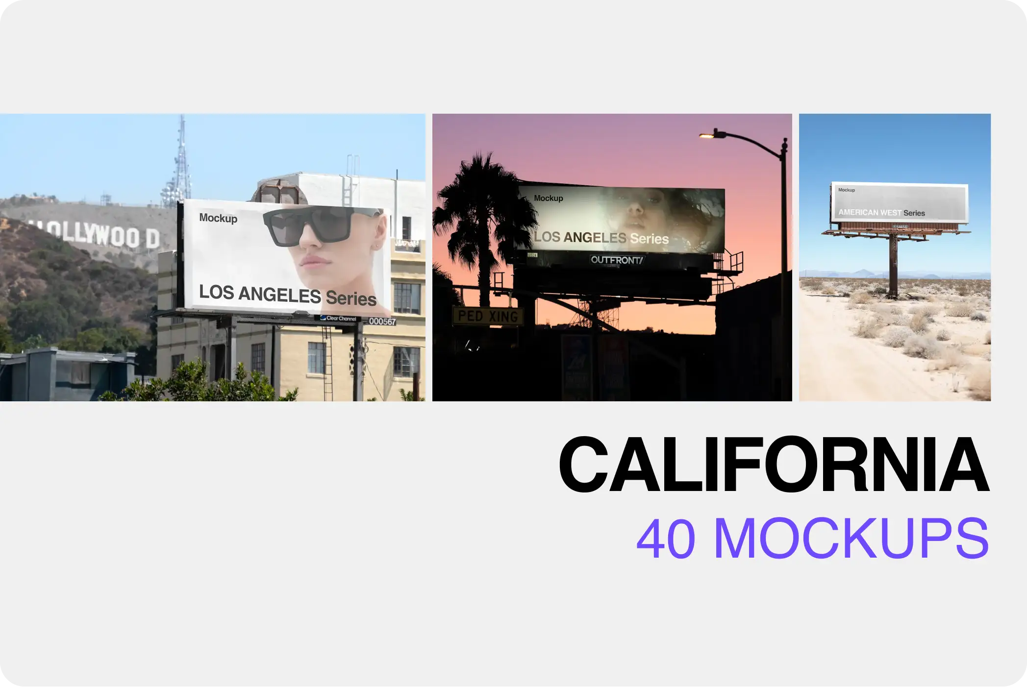 Bundle of Mockups in California in Los Angeles, San Francisco and Southern California. © 2026 BRANDACLE MOCKUPS. No unauthorized reproduction. 