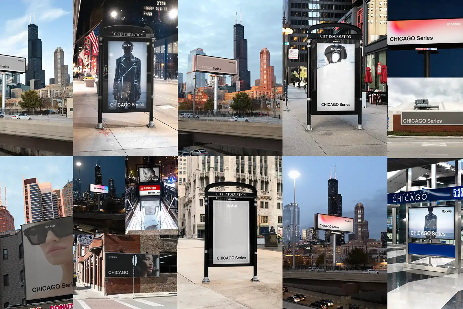 CHICAGO MOCKUPS BUNDLE - Brandacle
