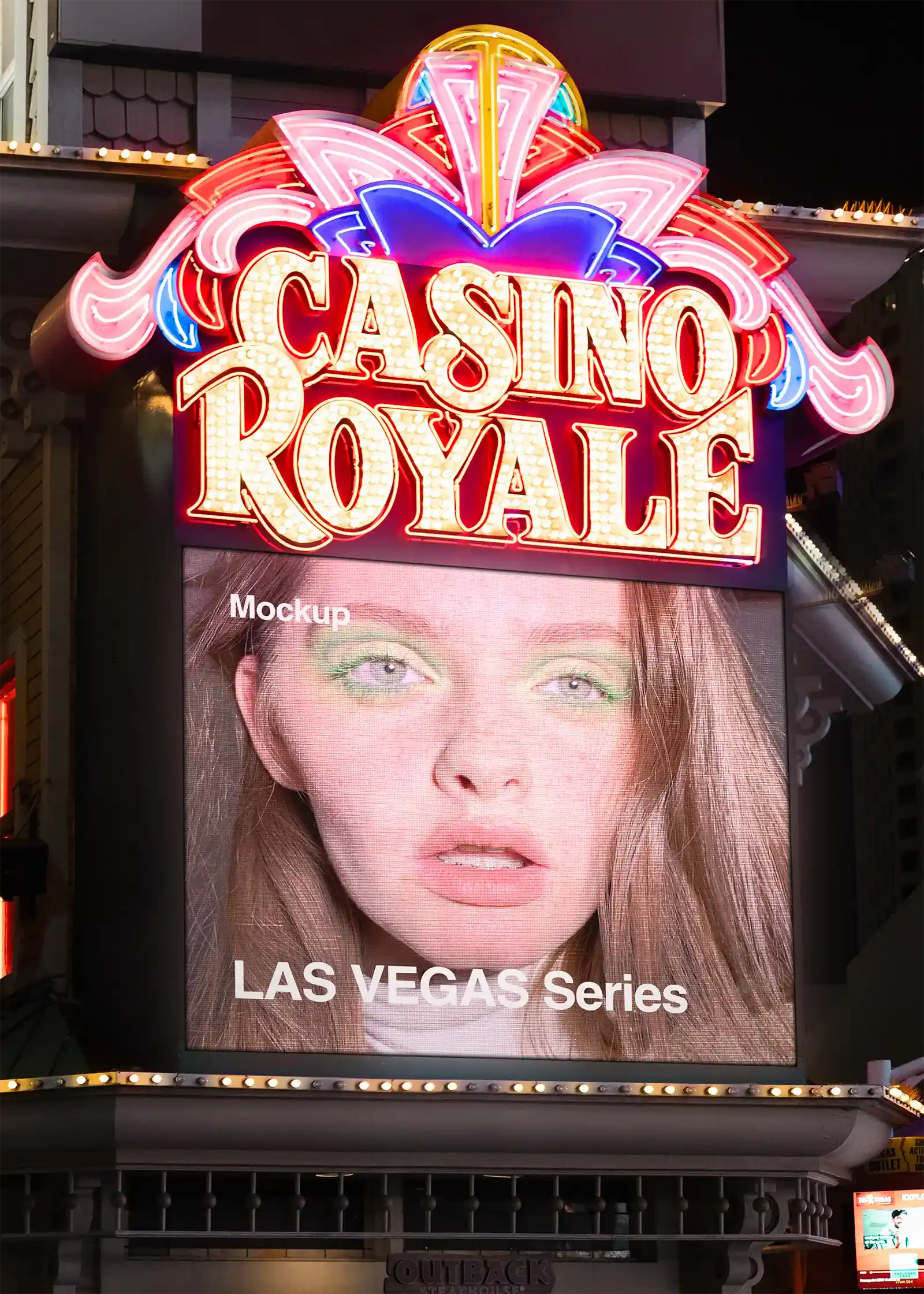 Casino Royale Casino, Las Vegas Billboard Mockup, USA | US23WEST0636 - Brandacle
