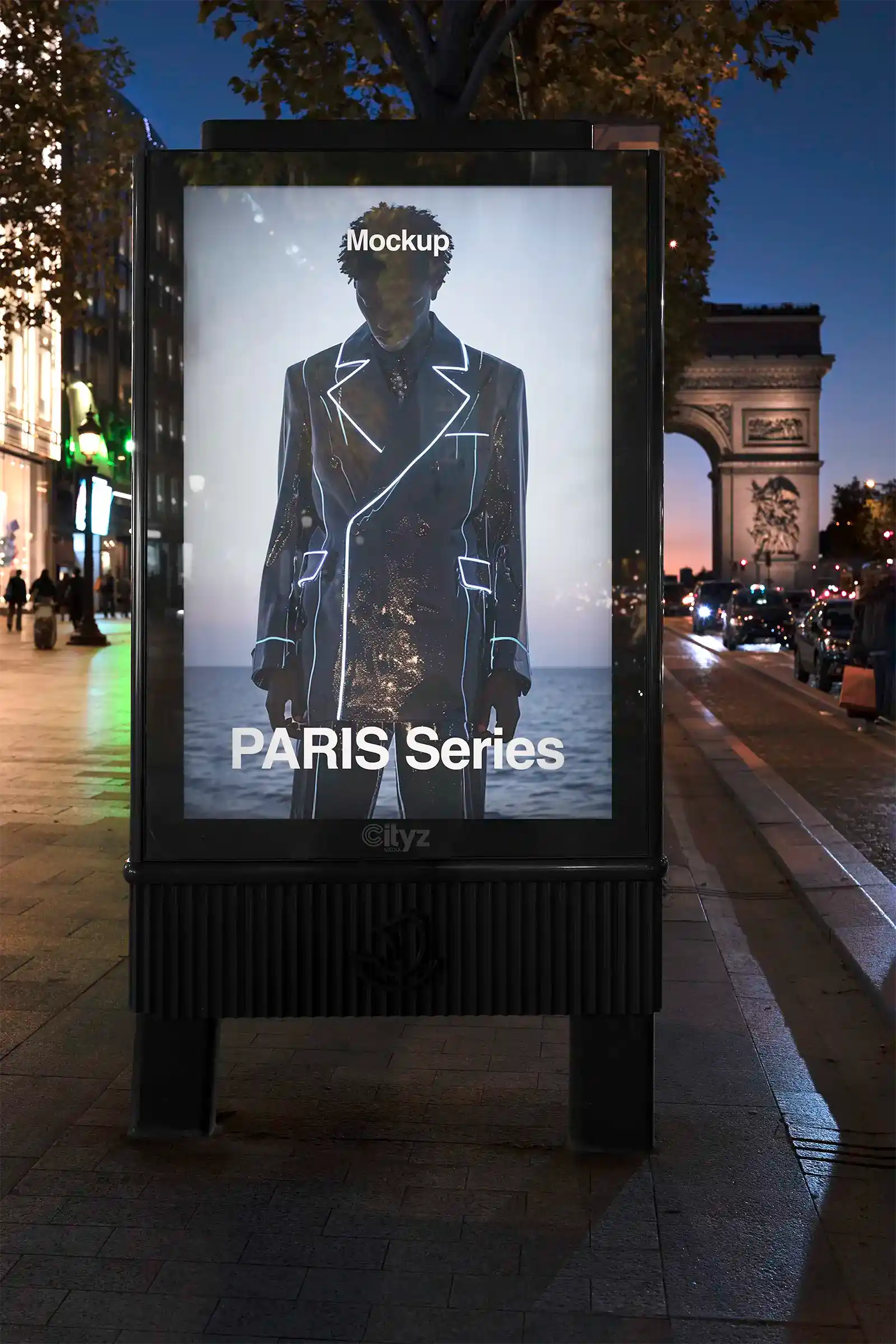 Champs-Elysees, Paris Poster Mockup, France | FR24PRS0499 - Brandacle