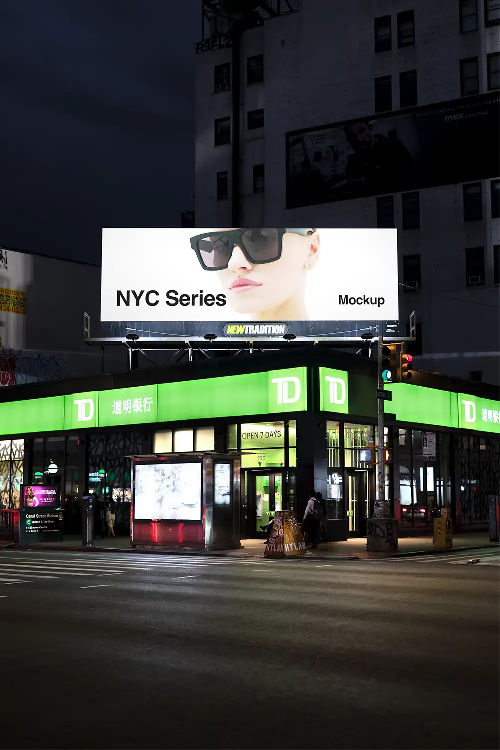 Billboard mockup in New York