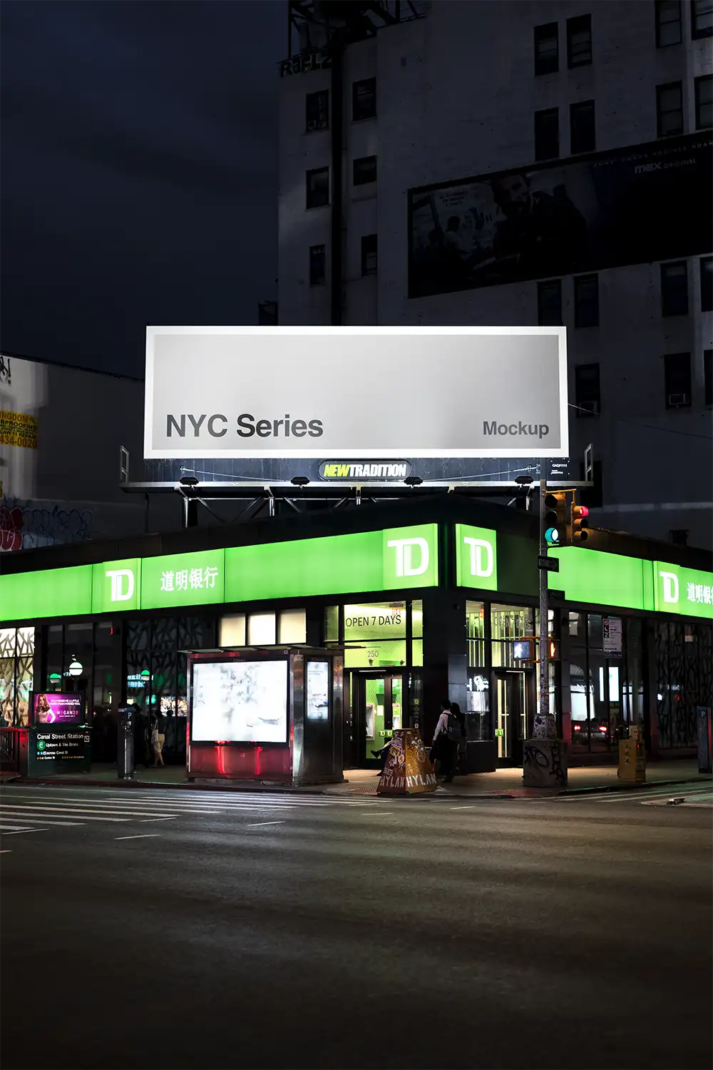 Billboard mockup in New York