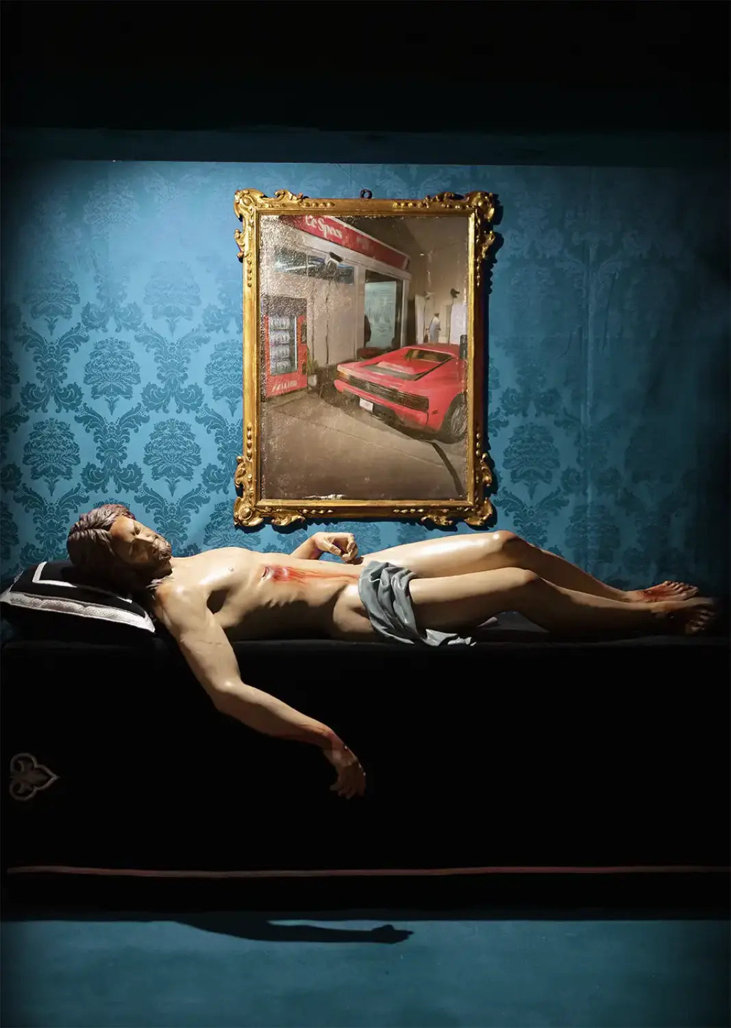 Poster mockup in Madrid