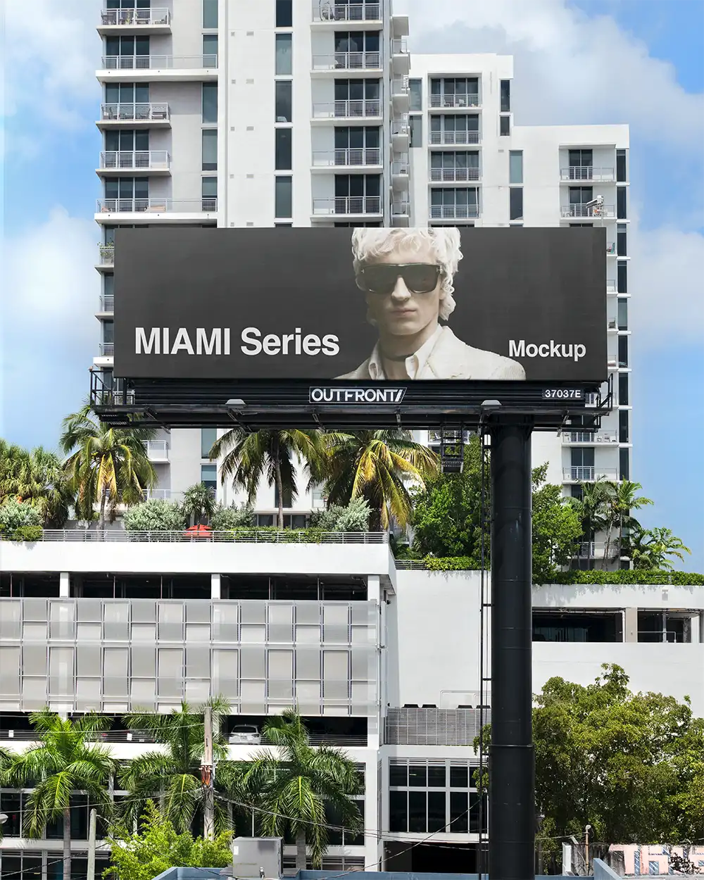 Billboard mockup in Miami, Florida