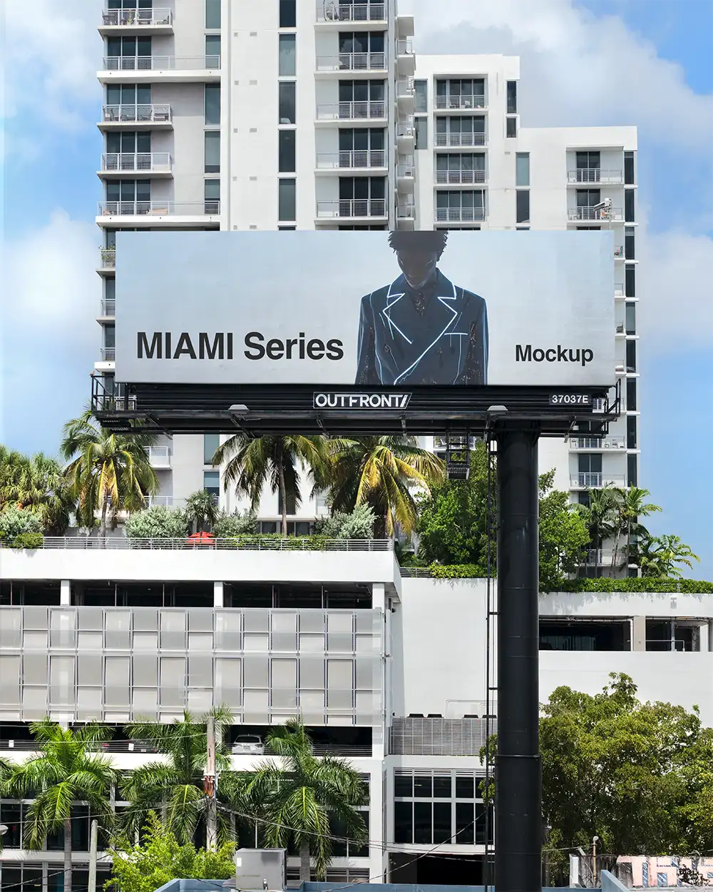 Billboard mockup in Miami, Florida