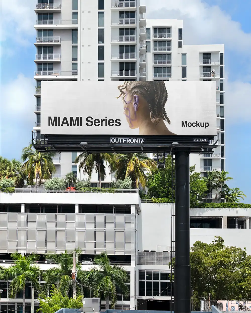 Billboard mockup in Miami, Florida