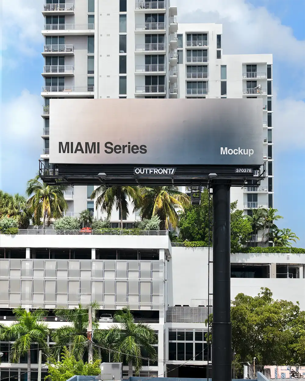 Billboard mockup in Miami, Florida