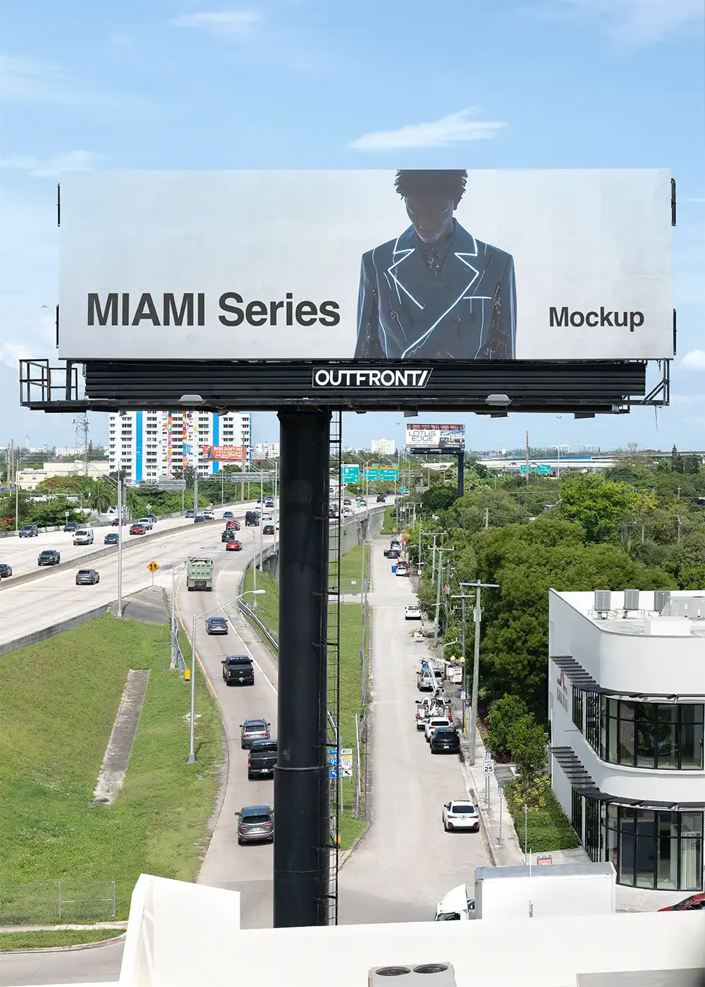 Billboard mockup in Miami, Florida