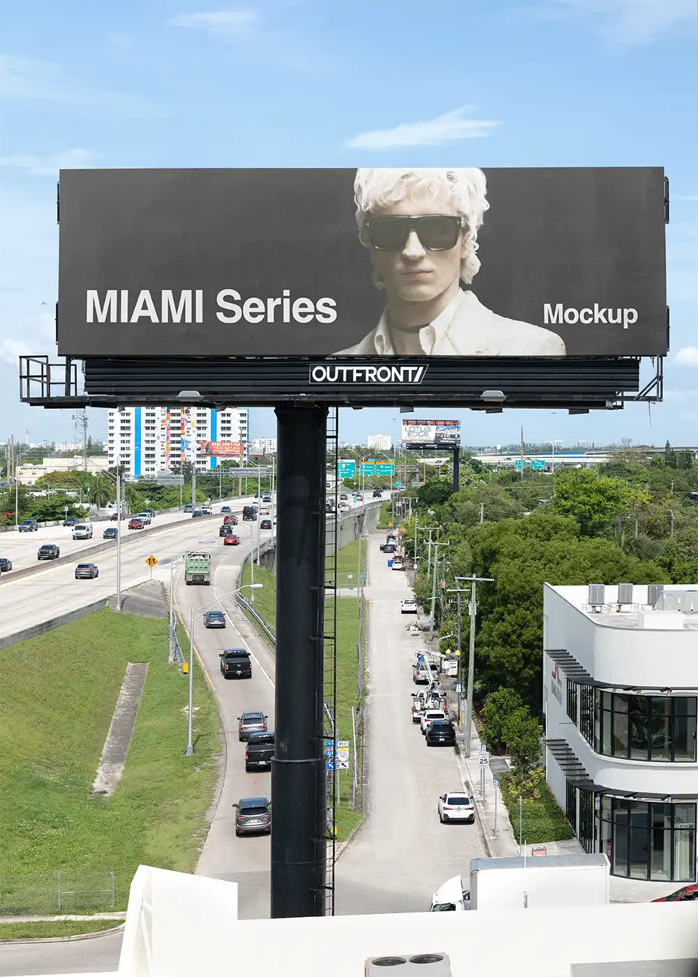 Billboard mockup in Miami, Florida