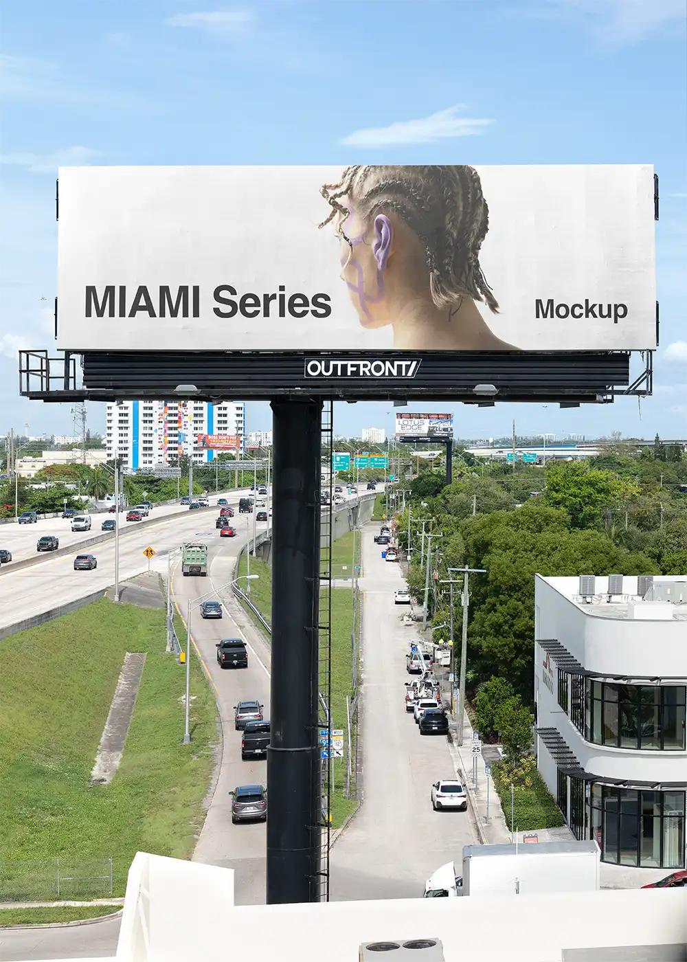 Billboard mockup in Miami, Florida