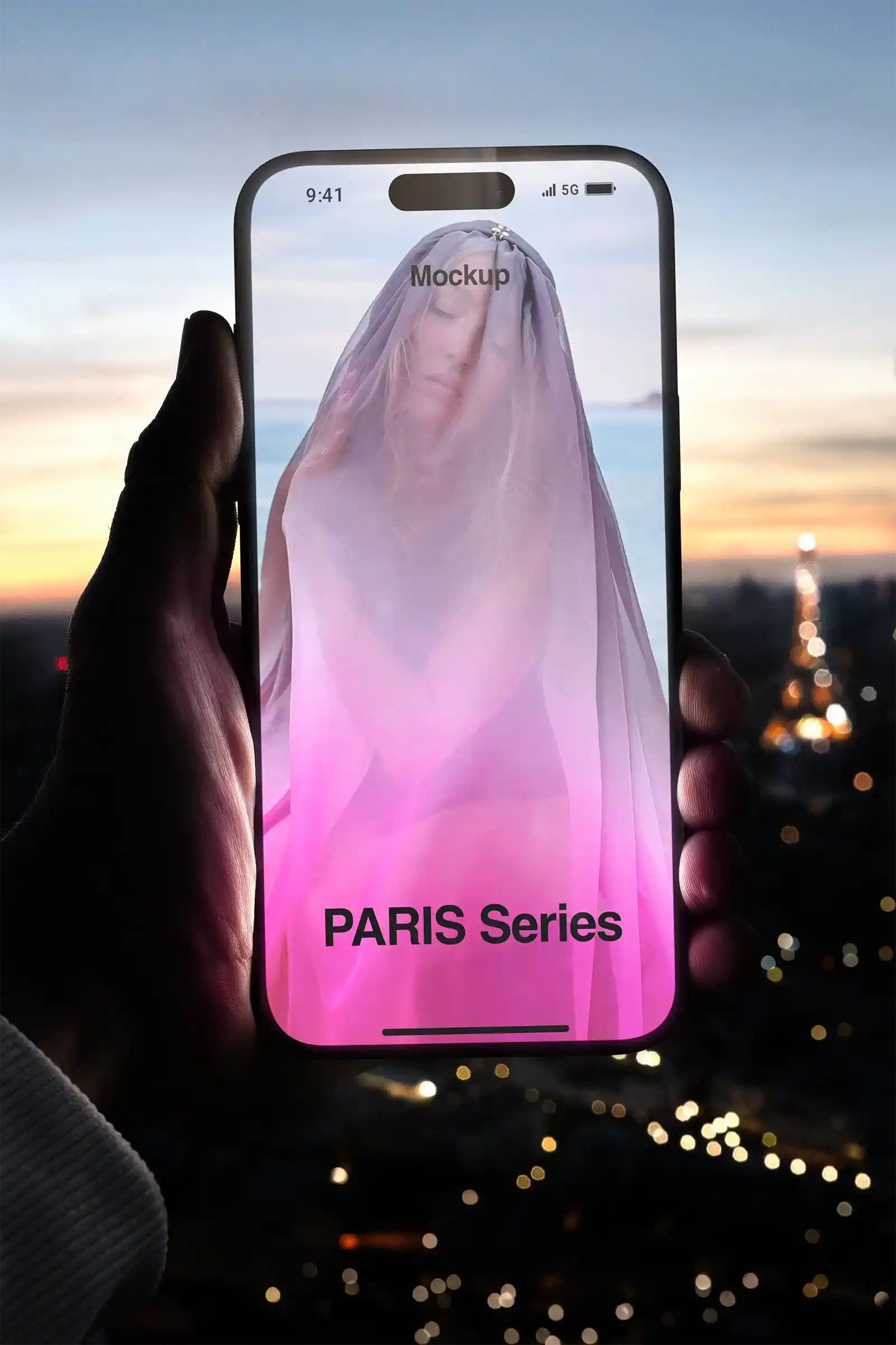 Eiffel Tower, Paris iPhone Mockup, France | FR24PRS001 - Brandacle